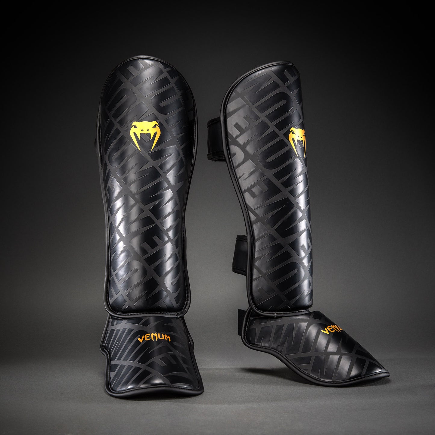 Venum Contender 1.5 XT 3D Shin Guards - Black/Gold  product-type_Shin guards Venum