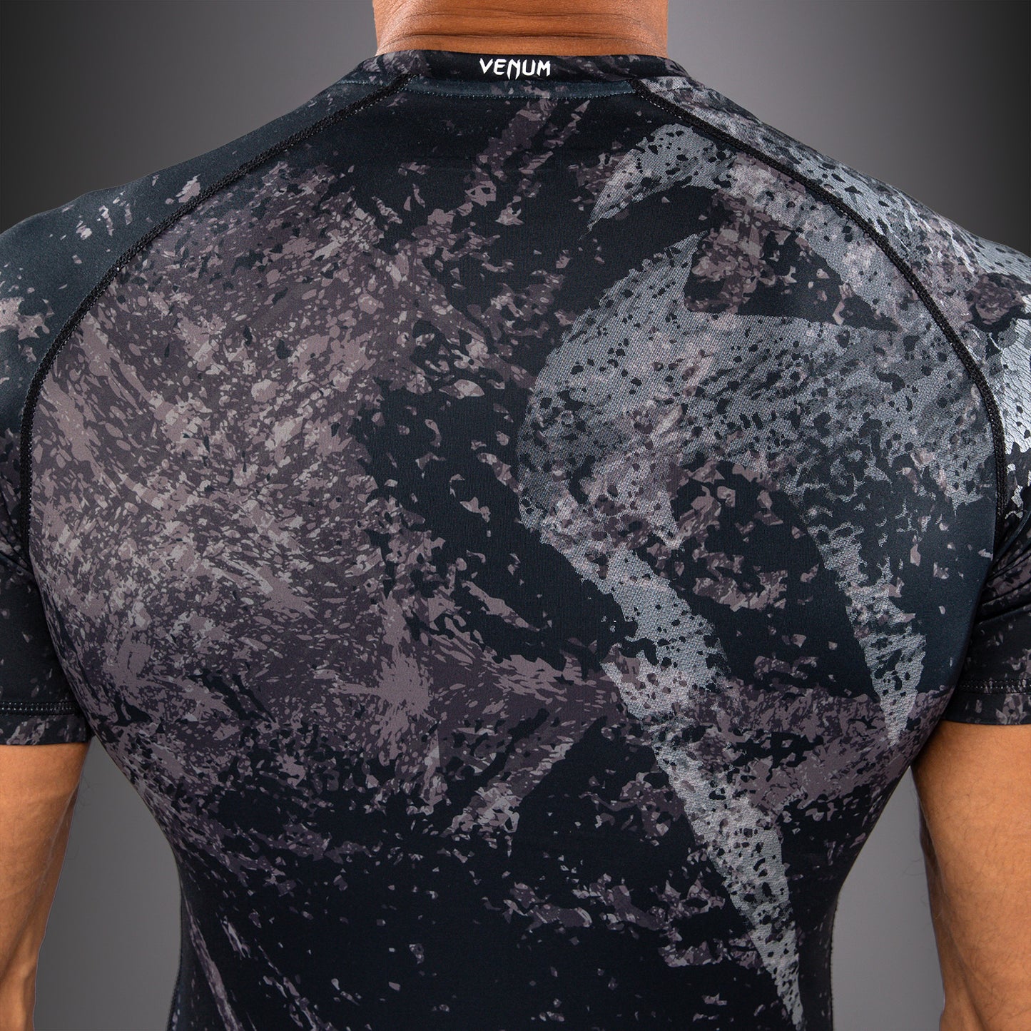 Venum Rage & Workout Short Sleeve Rashguard - Black/Grey  product-type_Compression T-Shirts Venum