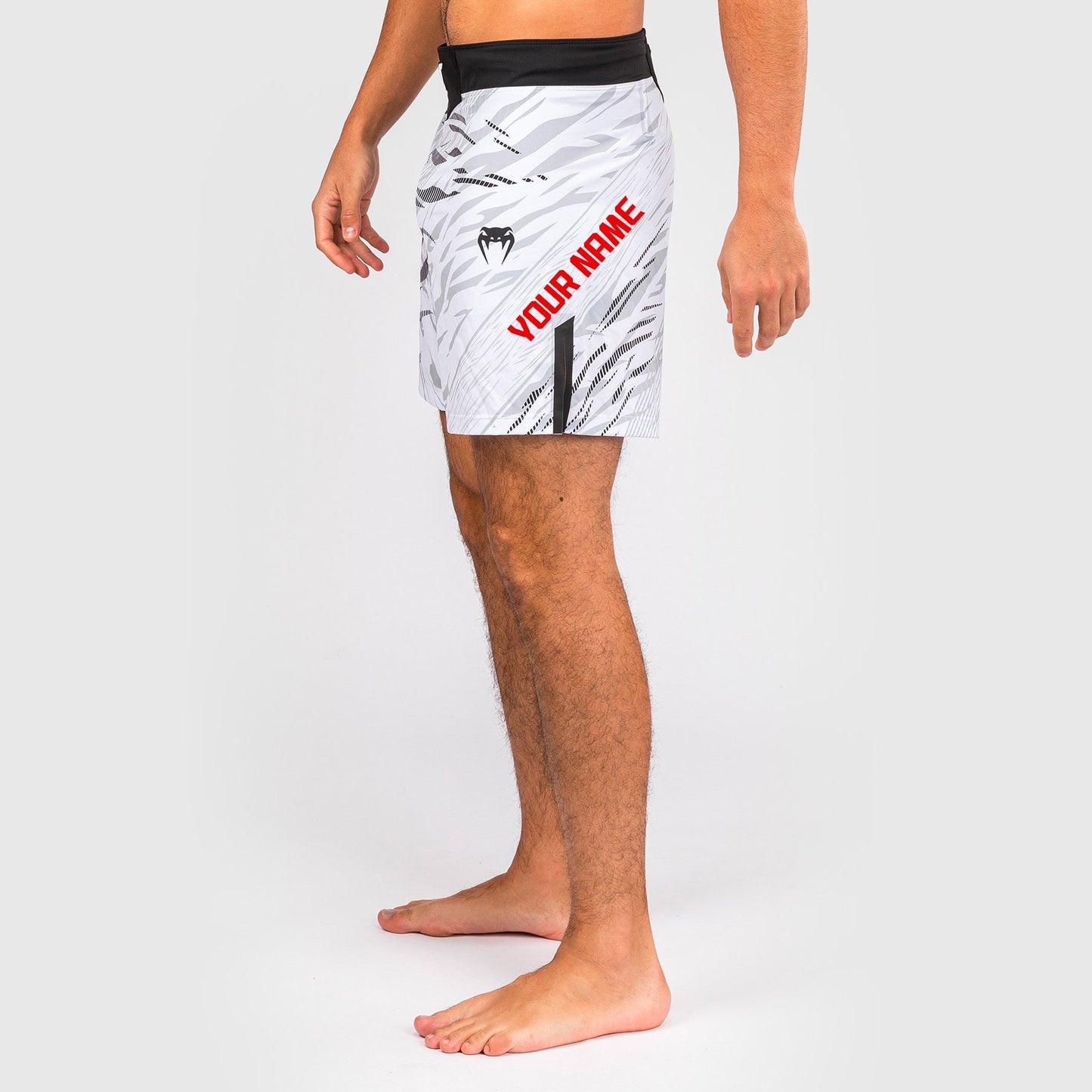 UFC Fusion by Venum Personalized Authentic Fight Night Men's Fight Short - Short Fit - White