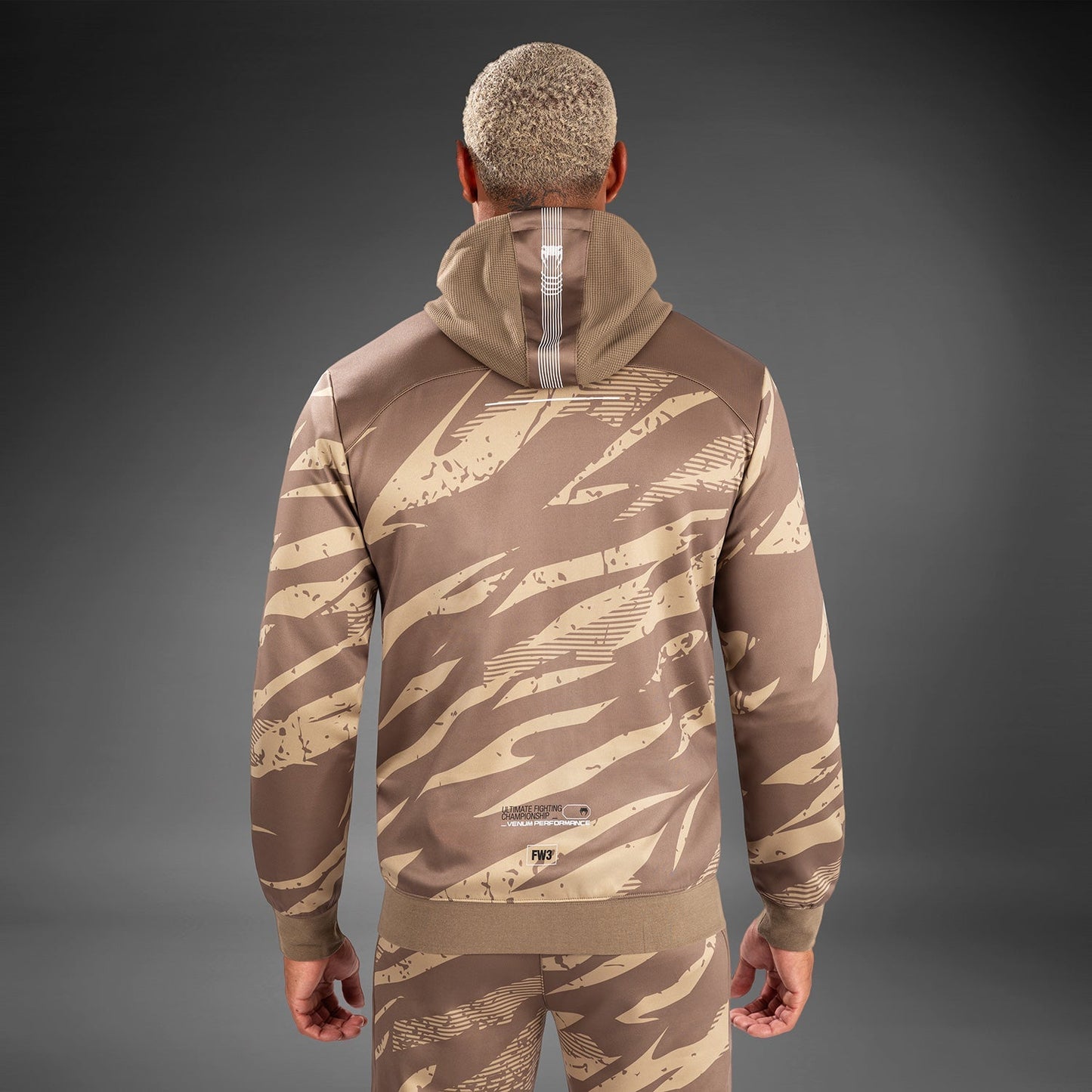 UFC Adrenaline by Venum Fight Week Men’s zip Hoodie - Desert Camo