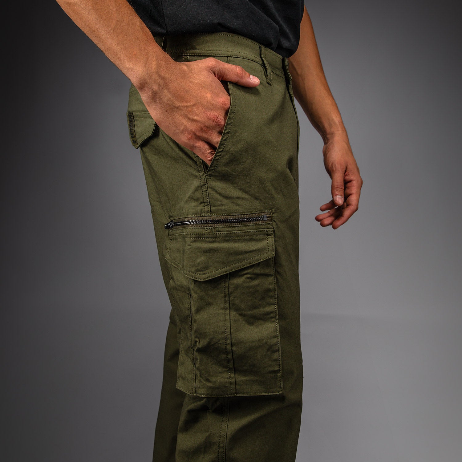 Pantalon cargo doublé polaire RIPSTOP Kaki CARHARTT 105491 - taille W34 Pantalon cargo doublé polaire RIPSTOP Kaki CARHARTT 105491 - taille W34