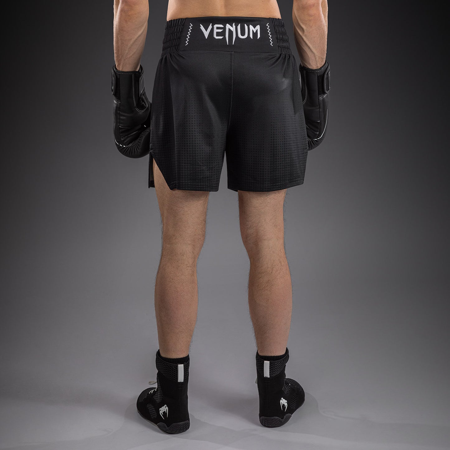 Venum Stealth Boxing Shorts - Black/White  product-type_Boxing shorts Venum