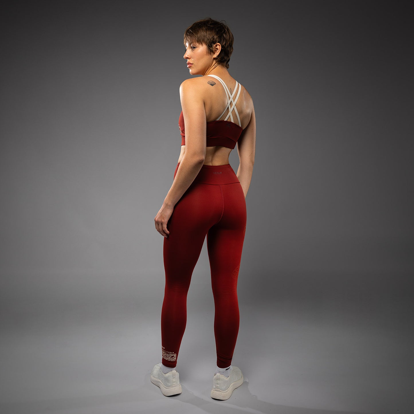 Venum Serpenti Women’s Leggings - Burgundy/Ivory