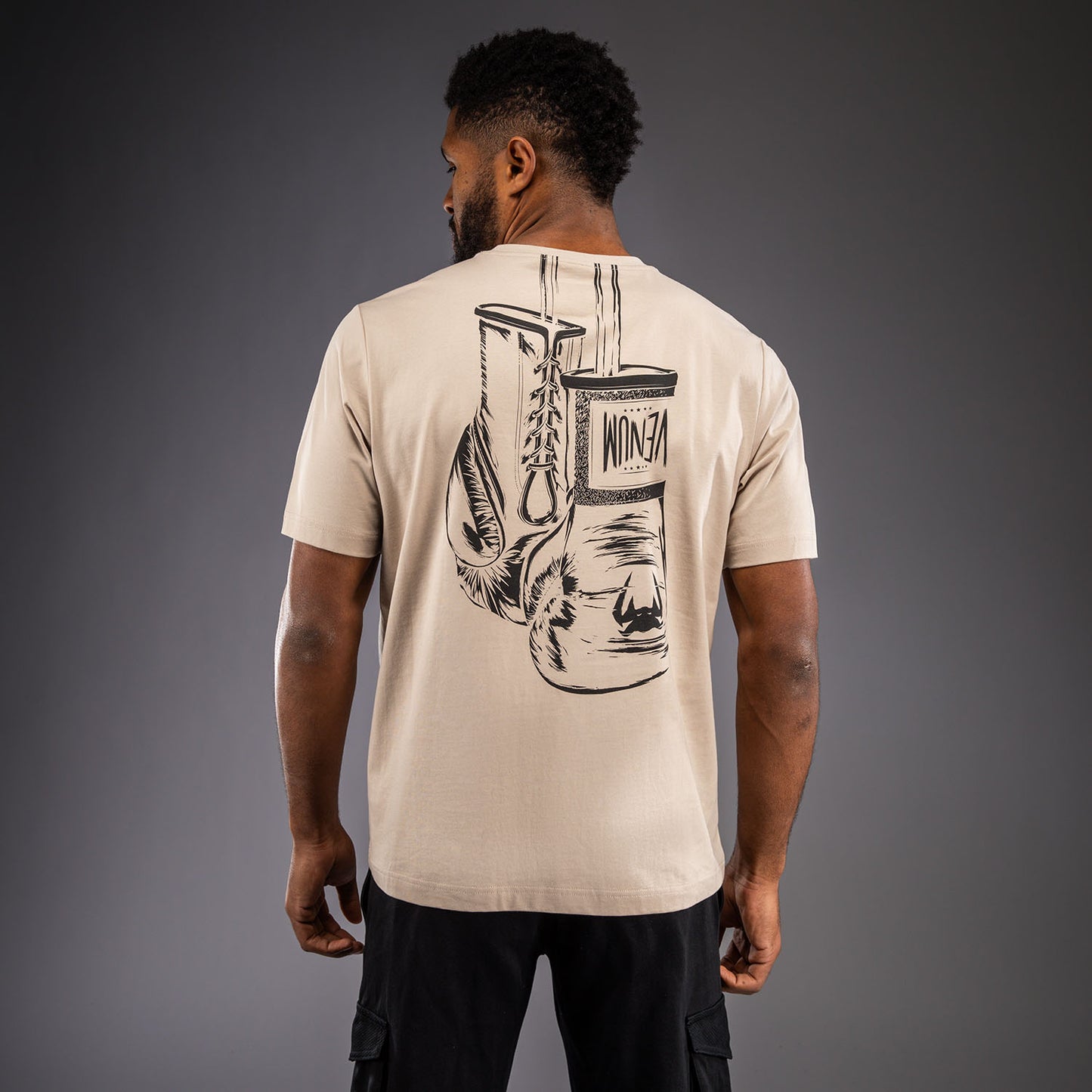 Venum Fight Icon Cotton T-Shirt - Beige