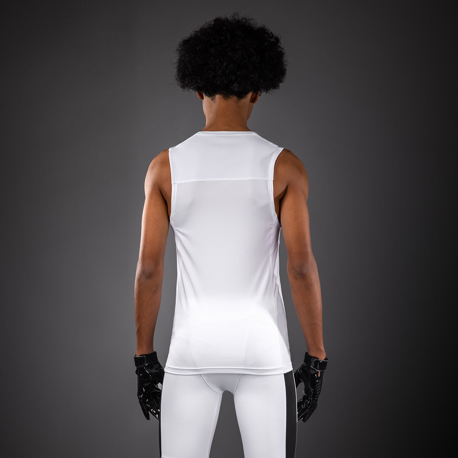 Venum Elite Kids Football Sleeveless Compression Jersey - White  product-type_Dry Tech T-Shirts Venum