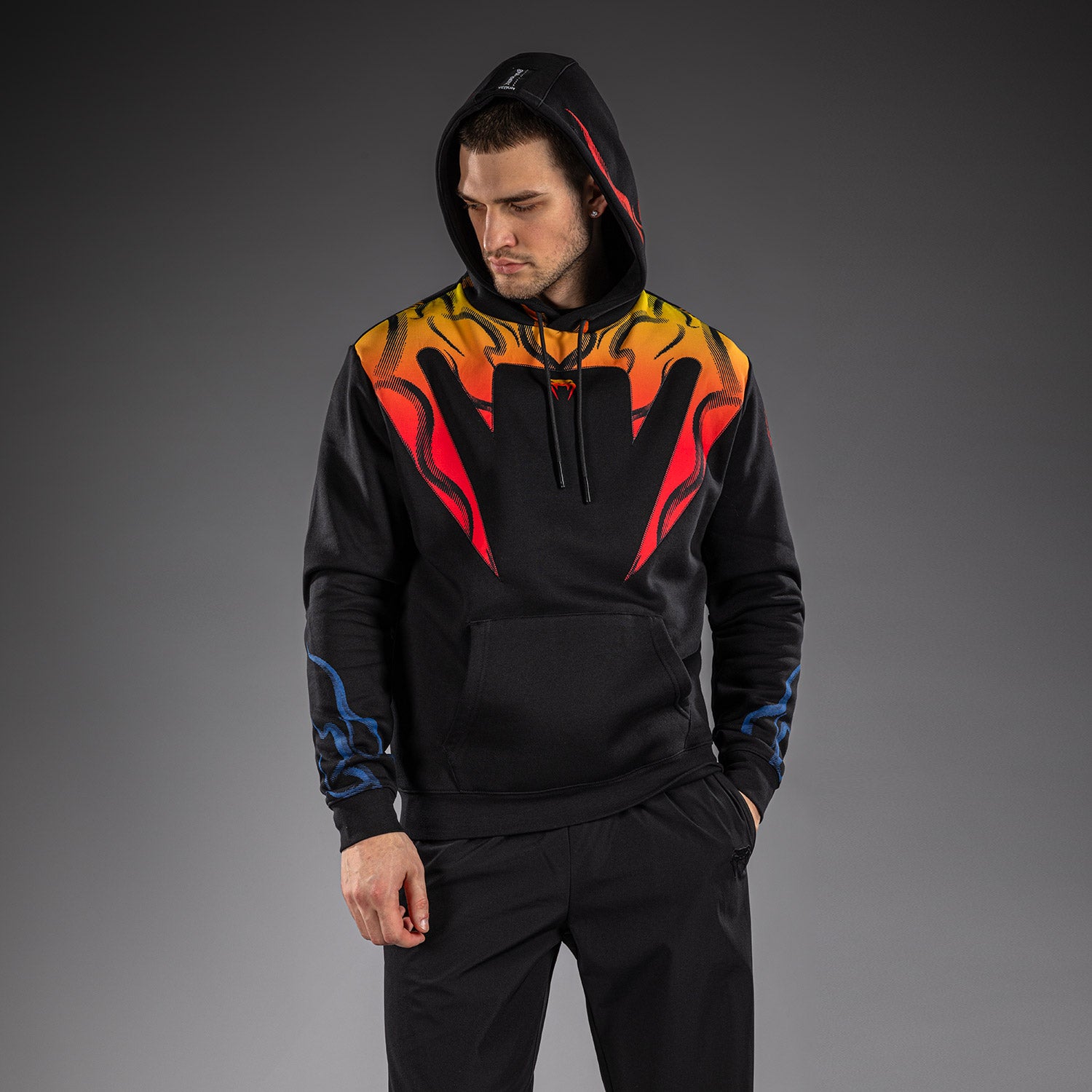 Venum x TEKKEN 8 Pullover Hoodie - Yoshimitsu - Black/Orange - Venum