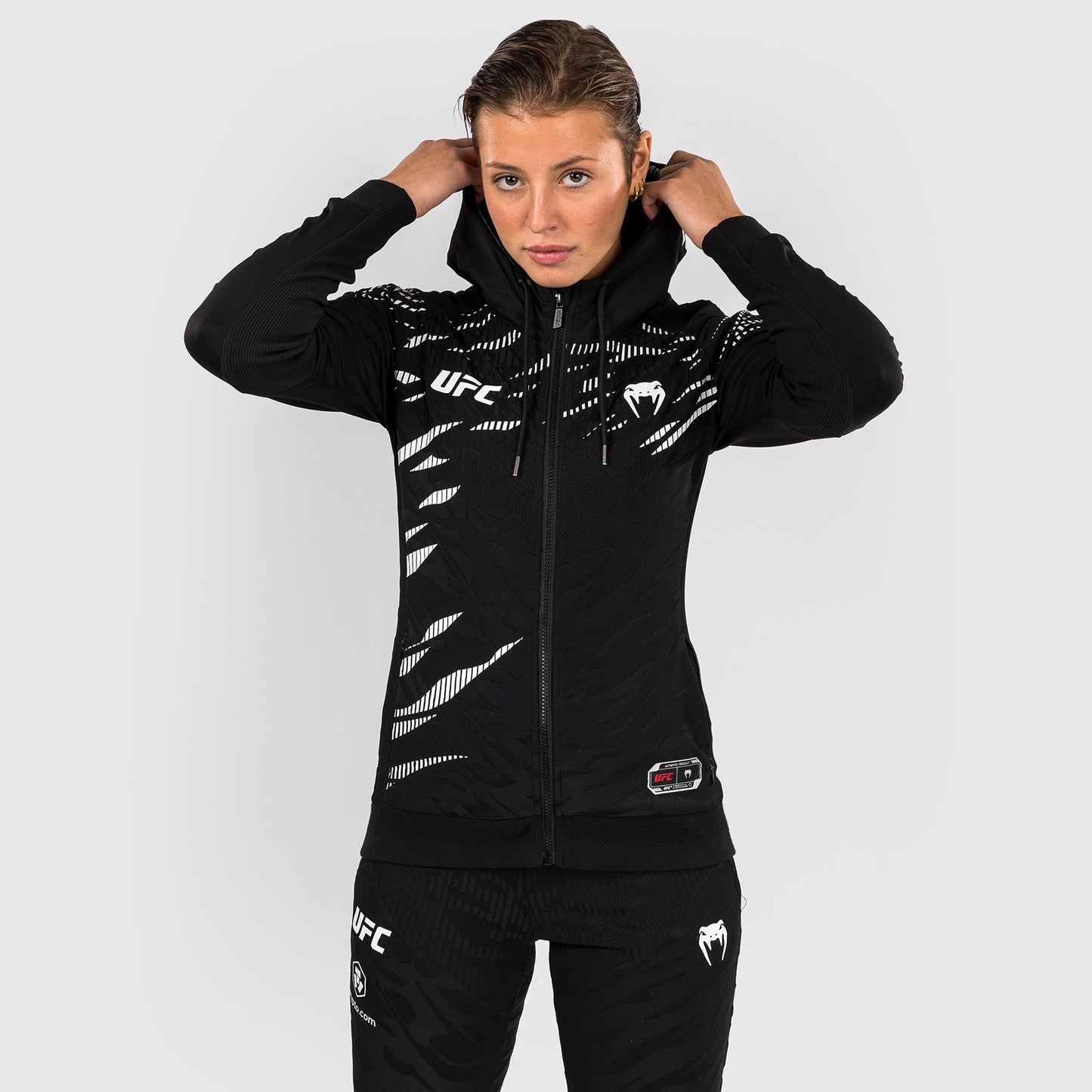 UFC Fusion by Venum Personalized Authentic Fight Night Women's Hoodies - Black  product-type_Jackets Venum