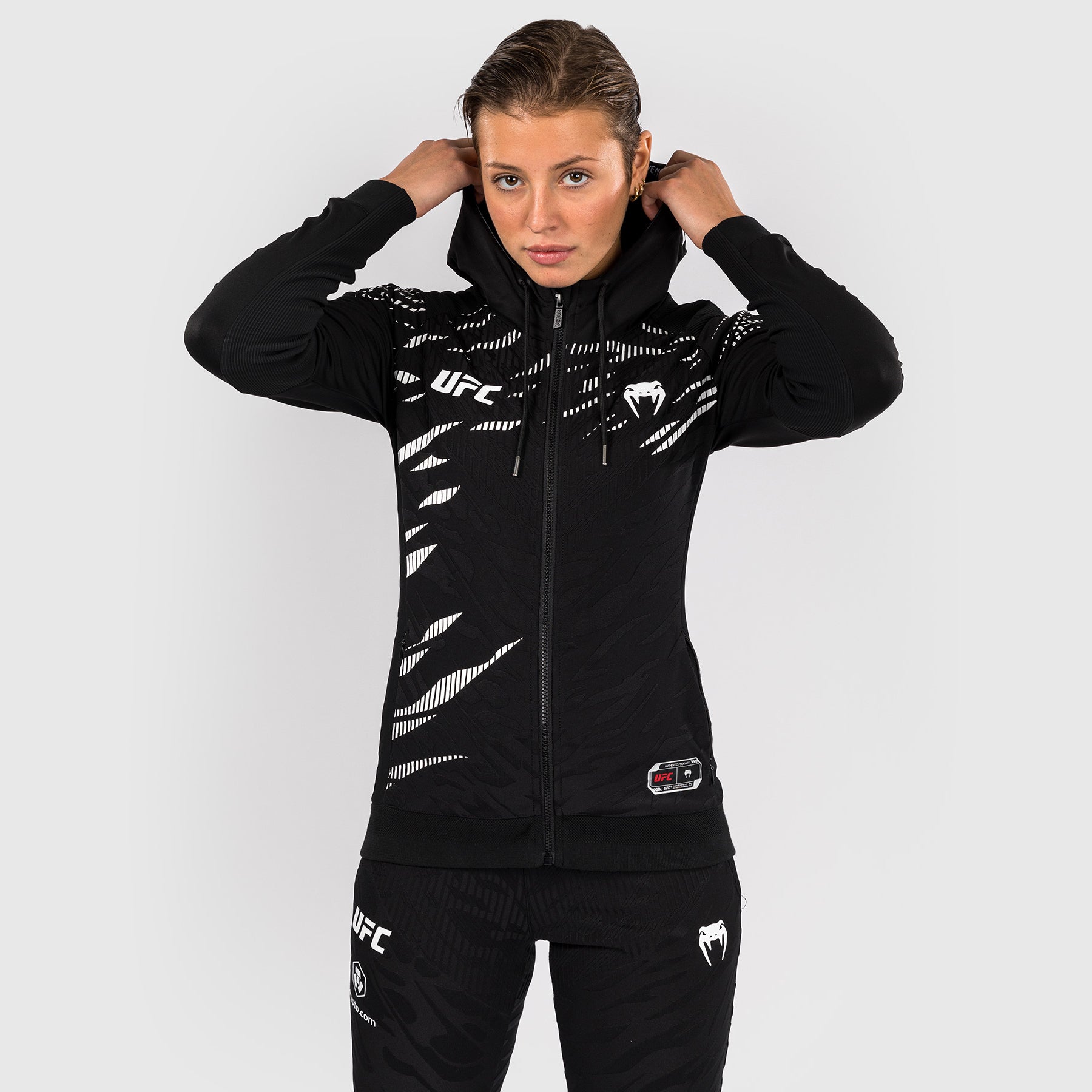 UFC Fusion by Venum Personalized Authentic Fight Night Women's Hoodies - Black  product-type_Jackets Venum