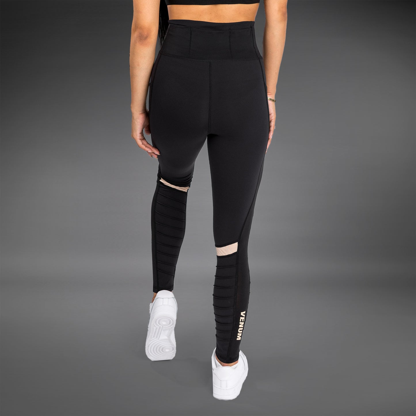 Venum Moto Leggings - For Women - Black/Sand