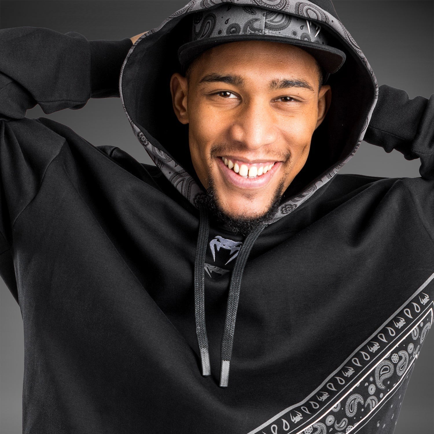 Cali Combat Hoodie - Black & White Diamond – Gnarco