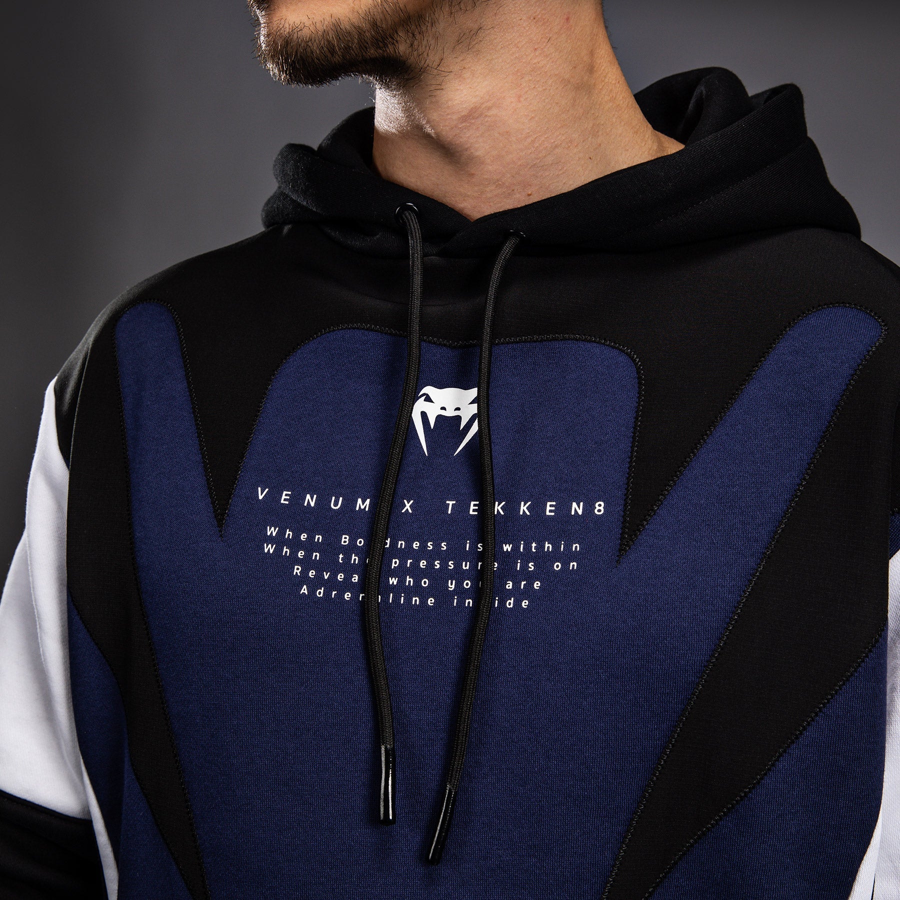 Venum x TEKKEN 8 - Jin Kazama Hoodie - Blue/Black/White - Venum