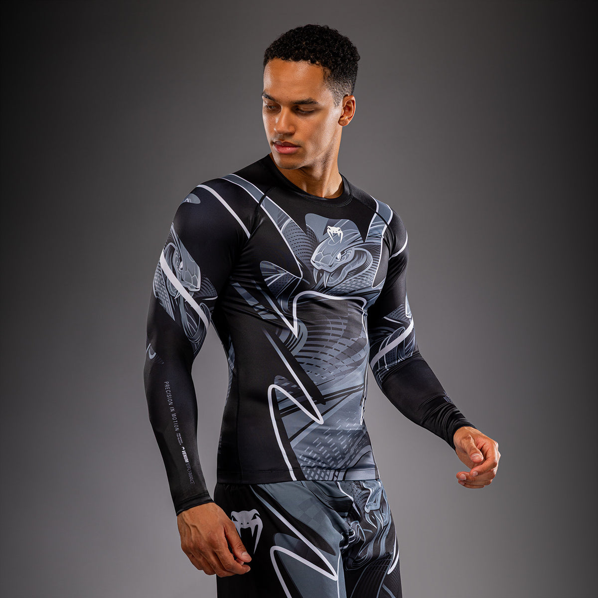 Crimson Viper 2.0 Long Sleeve Rashguard Black/Grey