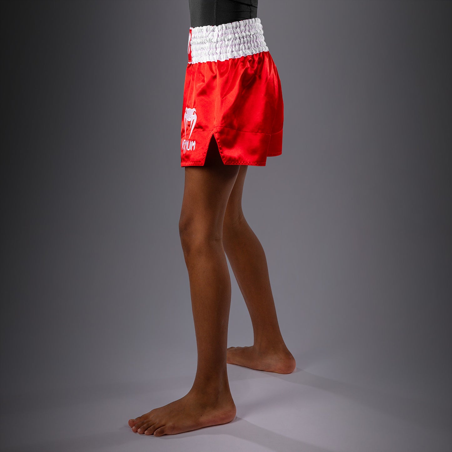 Venum Classic Muay Thai Shorts for Kids - Fire Red  product-type_Muay Thai Shorts Venum