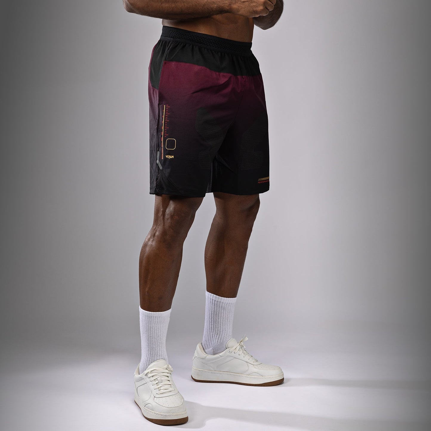 Venum Tactical XT Training Shorts - Black/Burgundy/Gold