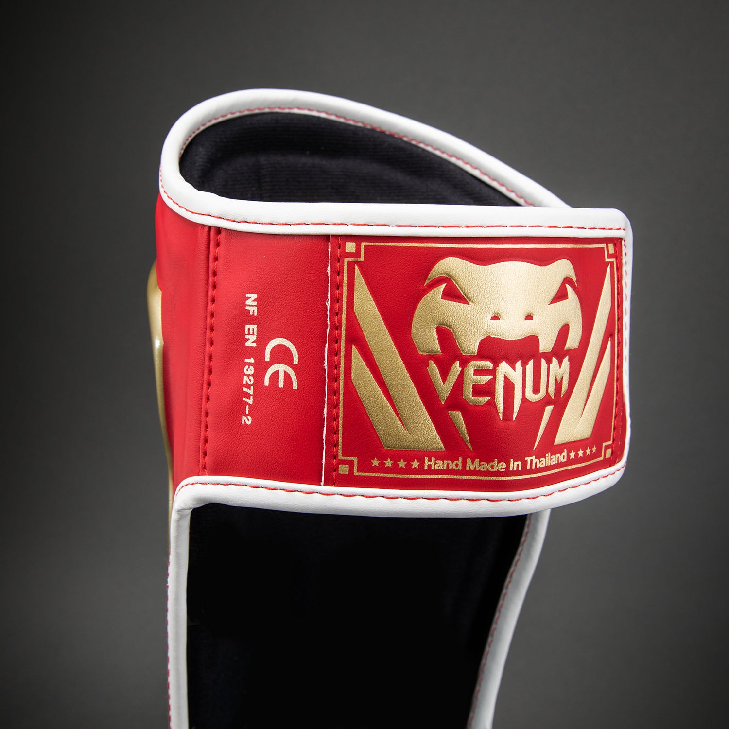 Venum Elite Shin Guards - Red - Venum