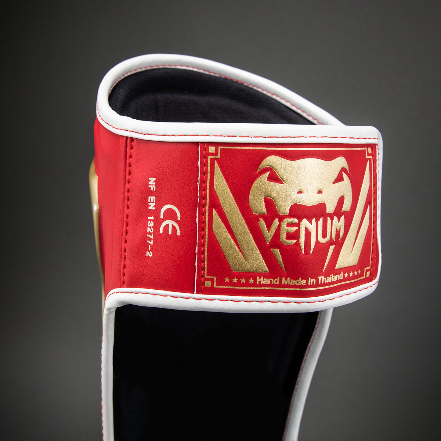 Venum Elite Shin Guards - Red