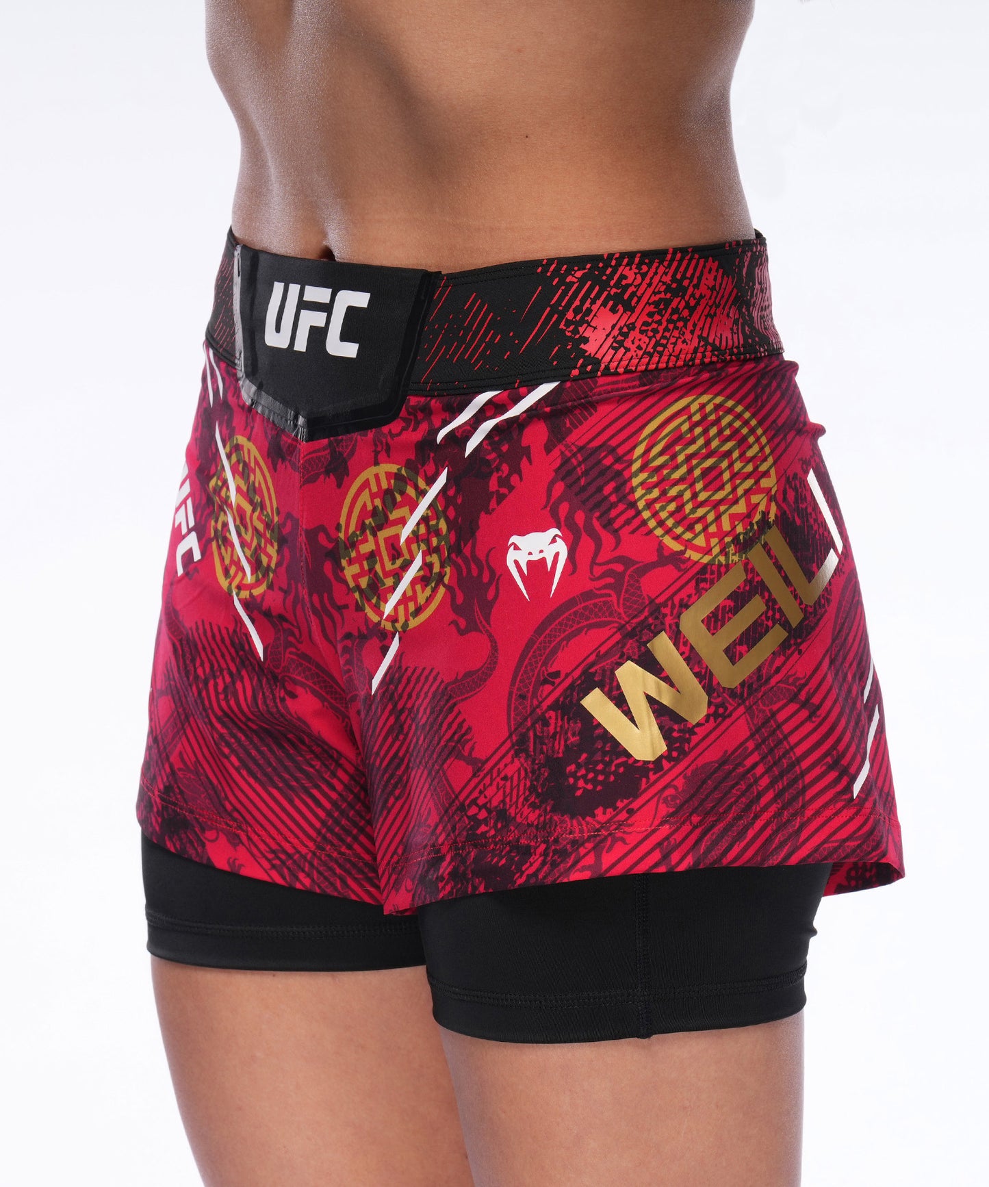 Women's UFC Unrivaled by Venum Red Zhang Weili Fight Short