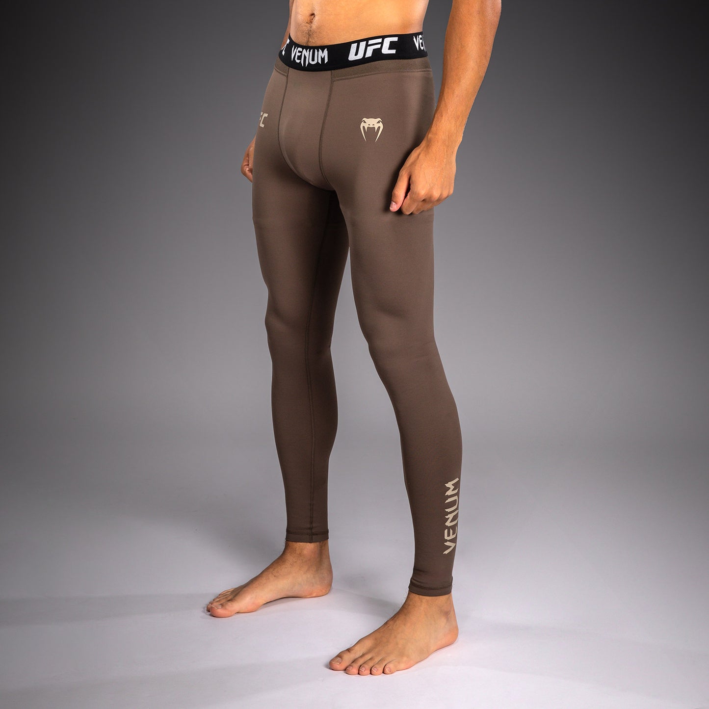 Venum UFC Unity by Venum Authentic Fight Week Men's Performance Tight - Brown  product-type_Compression Pants Venum