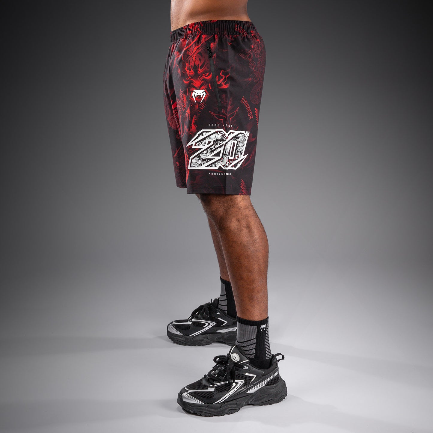Venum 20th Anniversary Training Shorts - Black/Red