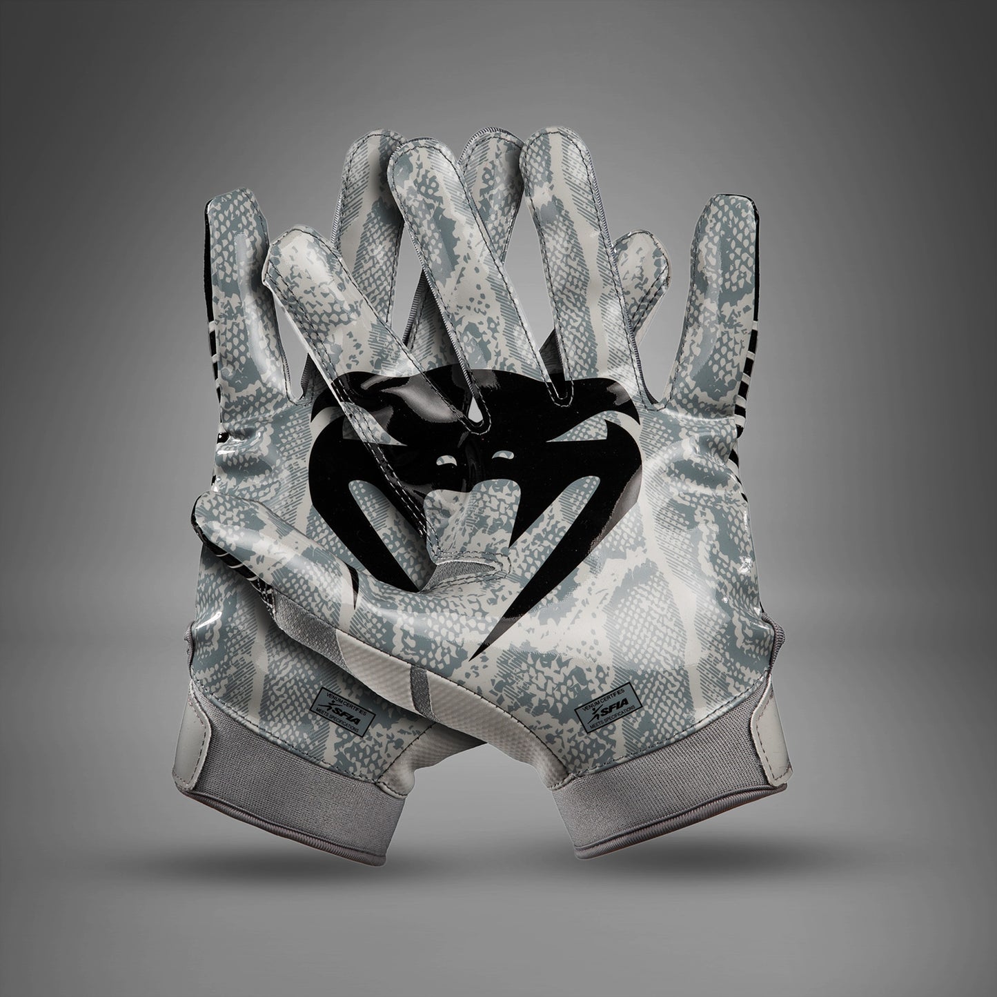 Venum Elite Personalized Football Gloves - Silver/Black  product-type_Football Gloves Venum
