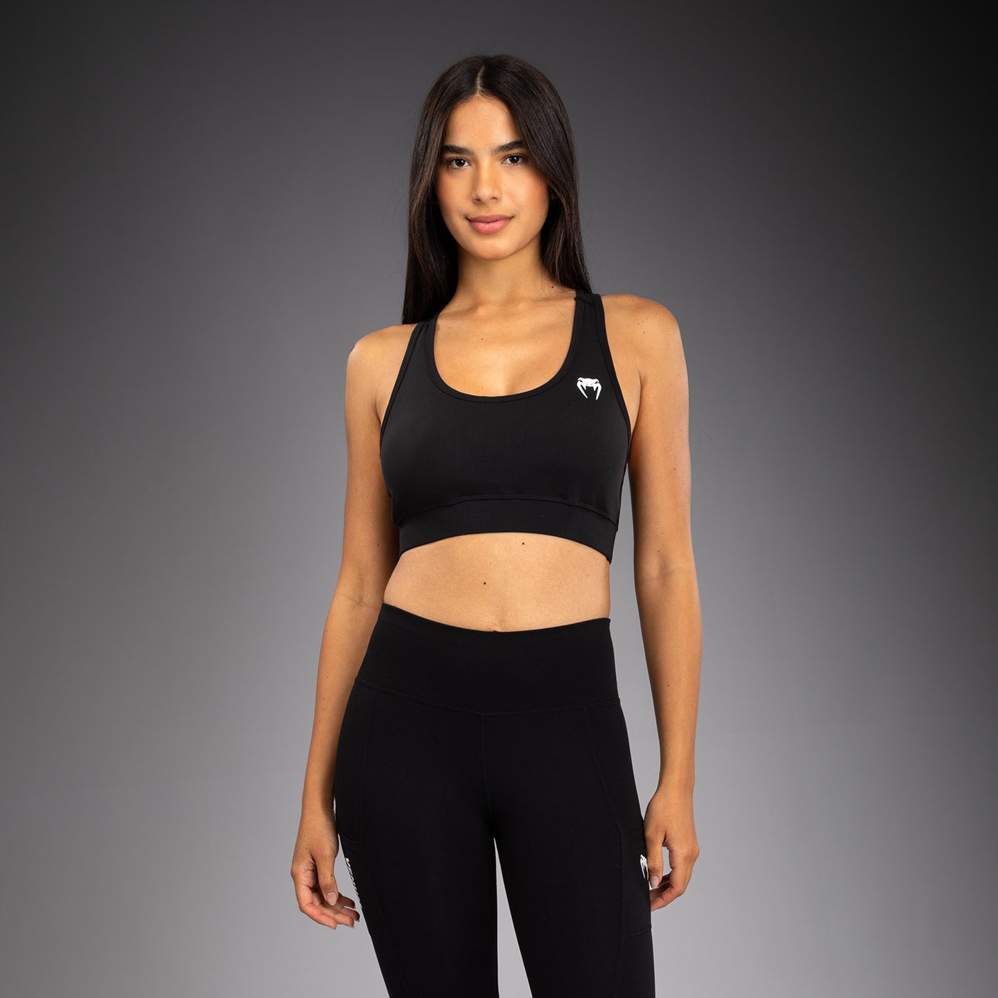 Venum Essential Medium Impact Sport Bras - Black