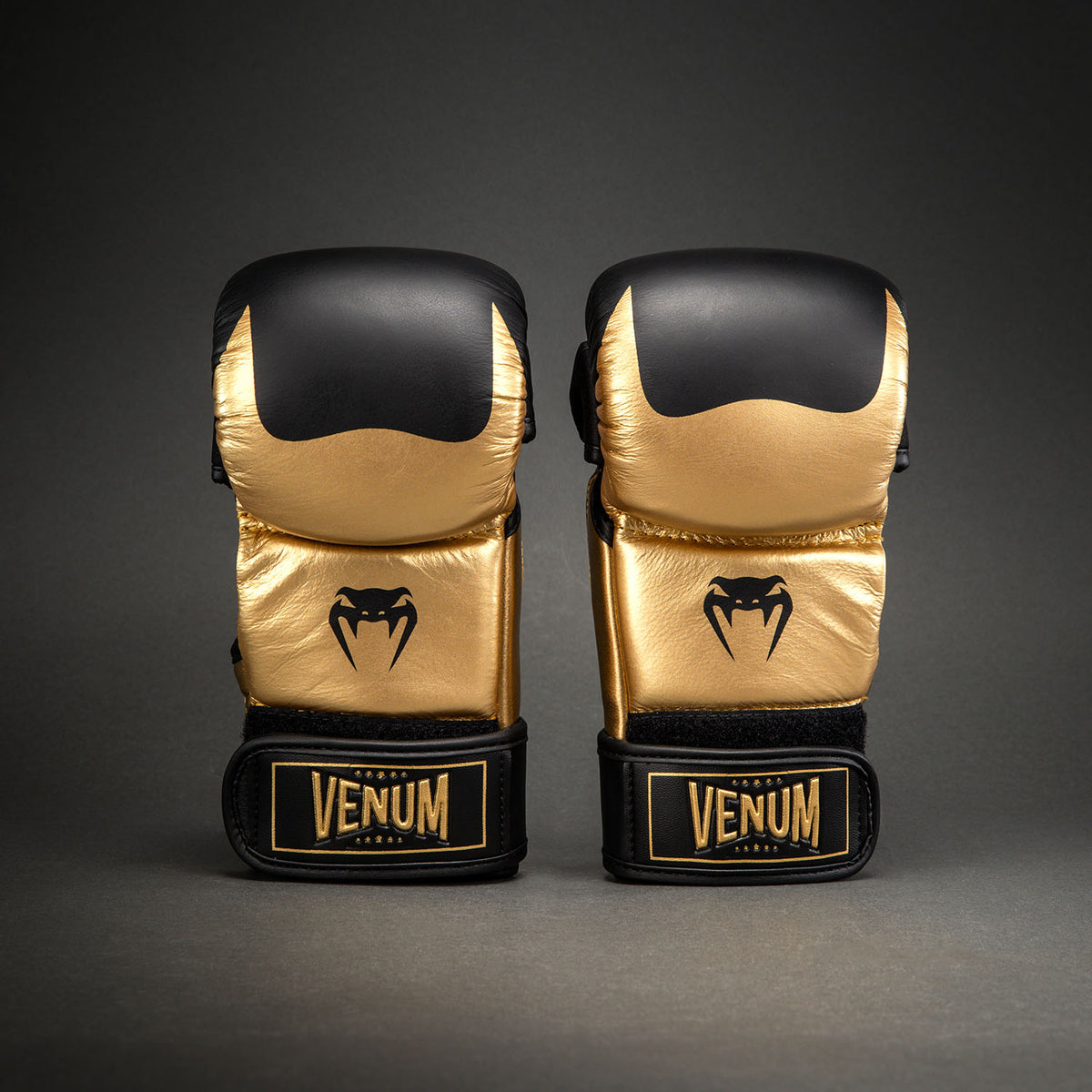 Venum Attack 2.0 Sparring Gloves Leather - Gold/Black