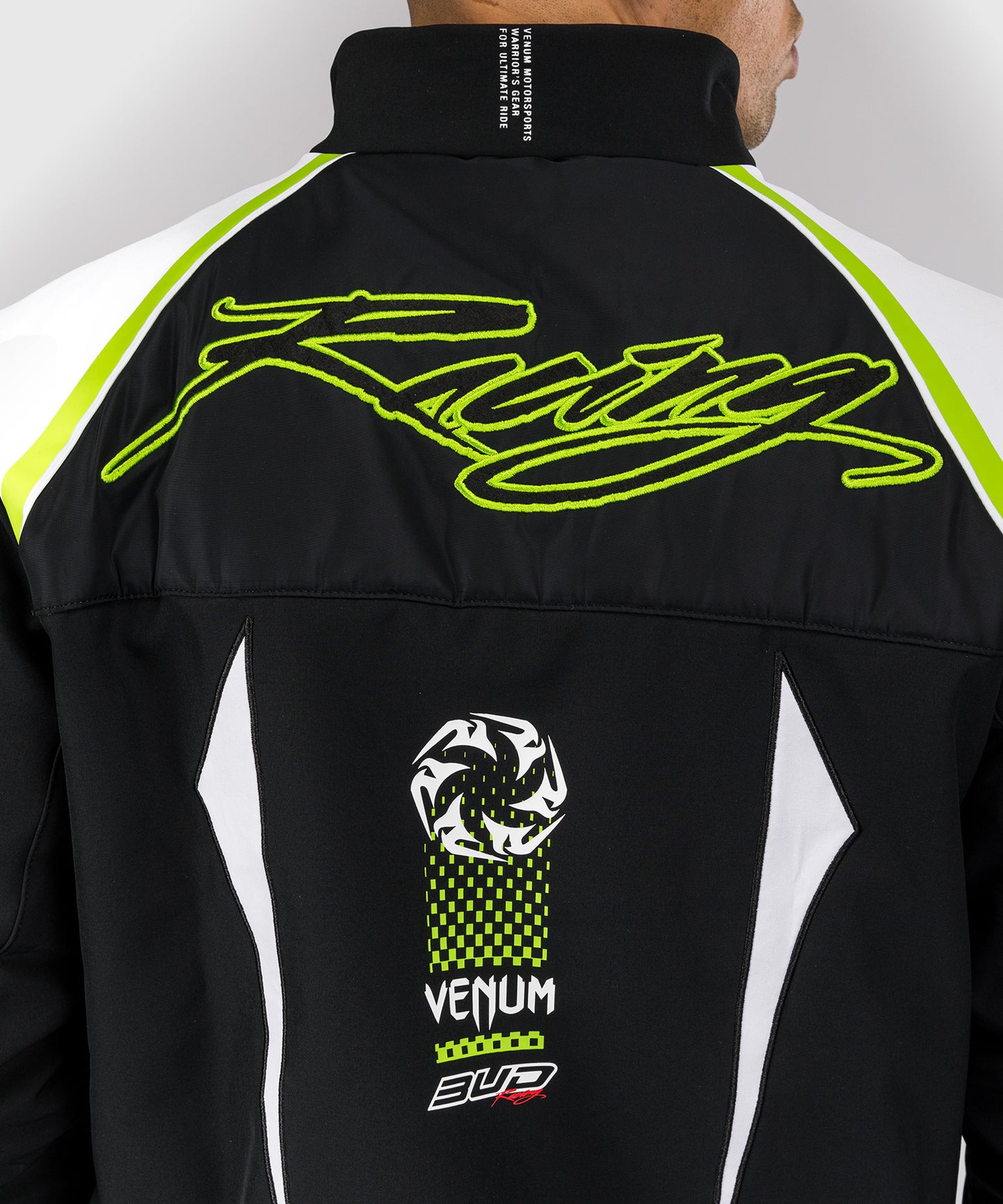 Venum x Bud Racing Men’s Jacket - Black/White/Lime Green