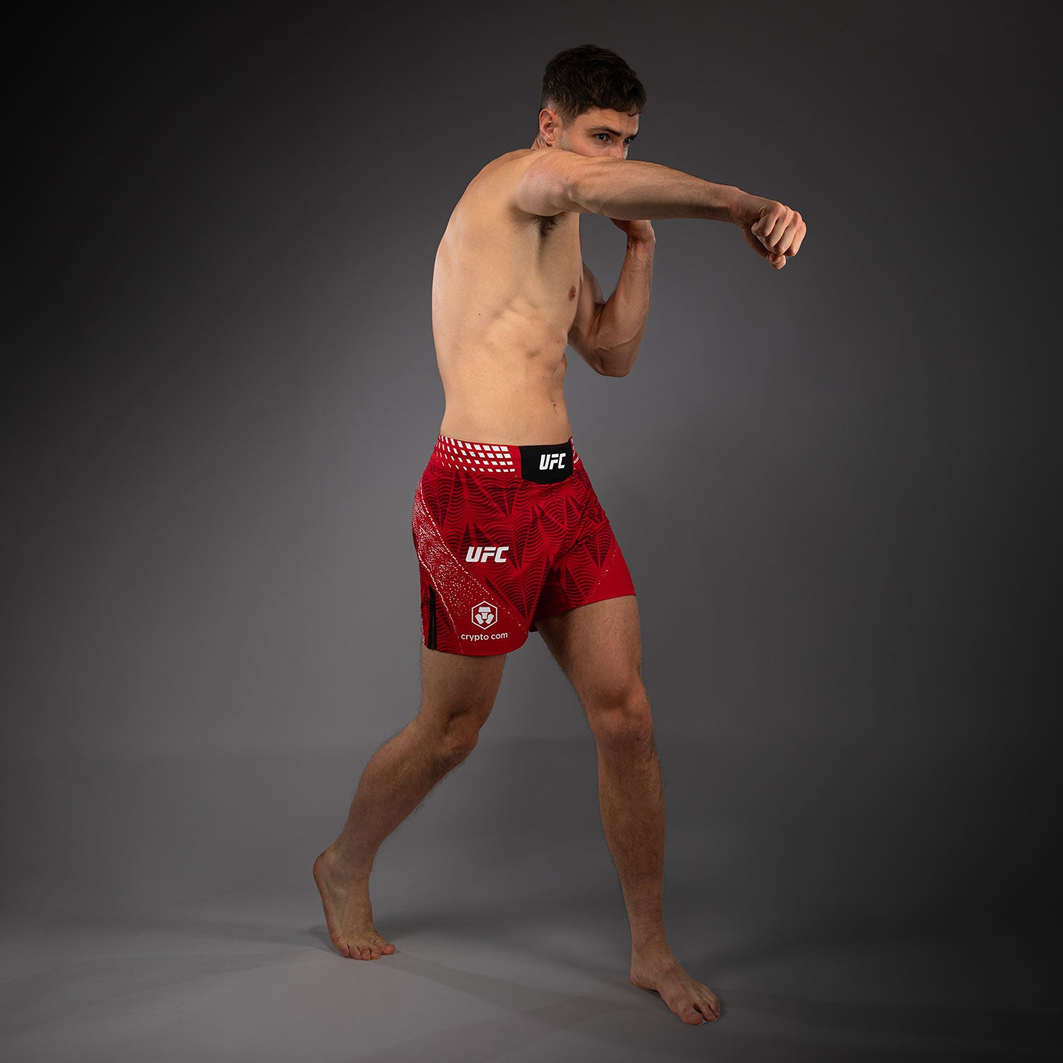 Venum UFC ファイトショーツ レッド サイズM Men's UFC Zenith by Venum Red Authentic Fight Night Fit Fight