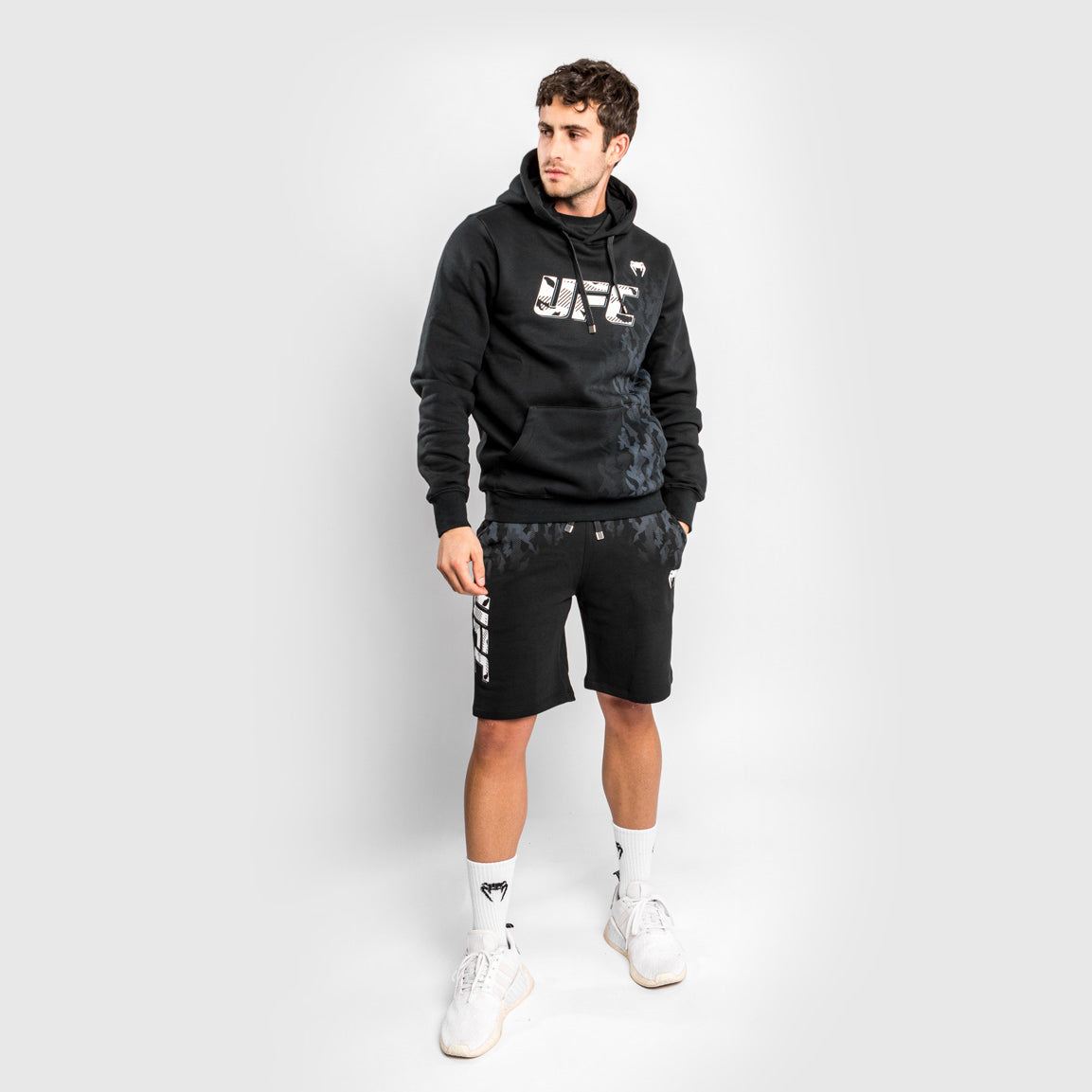 UFC Venum Authentic Fight Week Men's Pullover Hoodie - Black