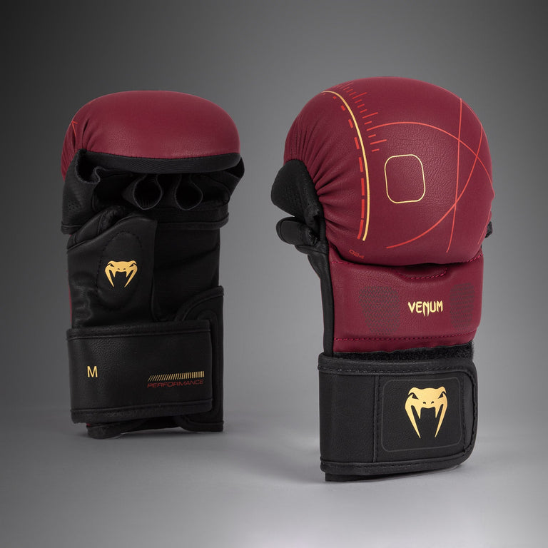 Venum Tactical XT Sparring Gloves - Black/Burgundy/Gold - Venum