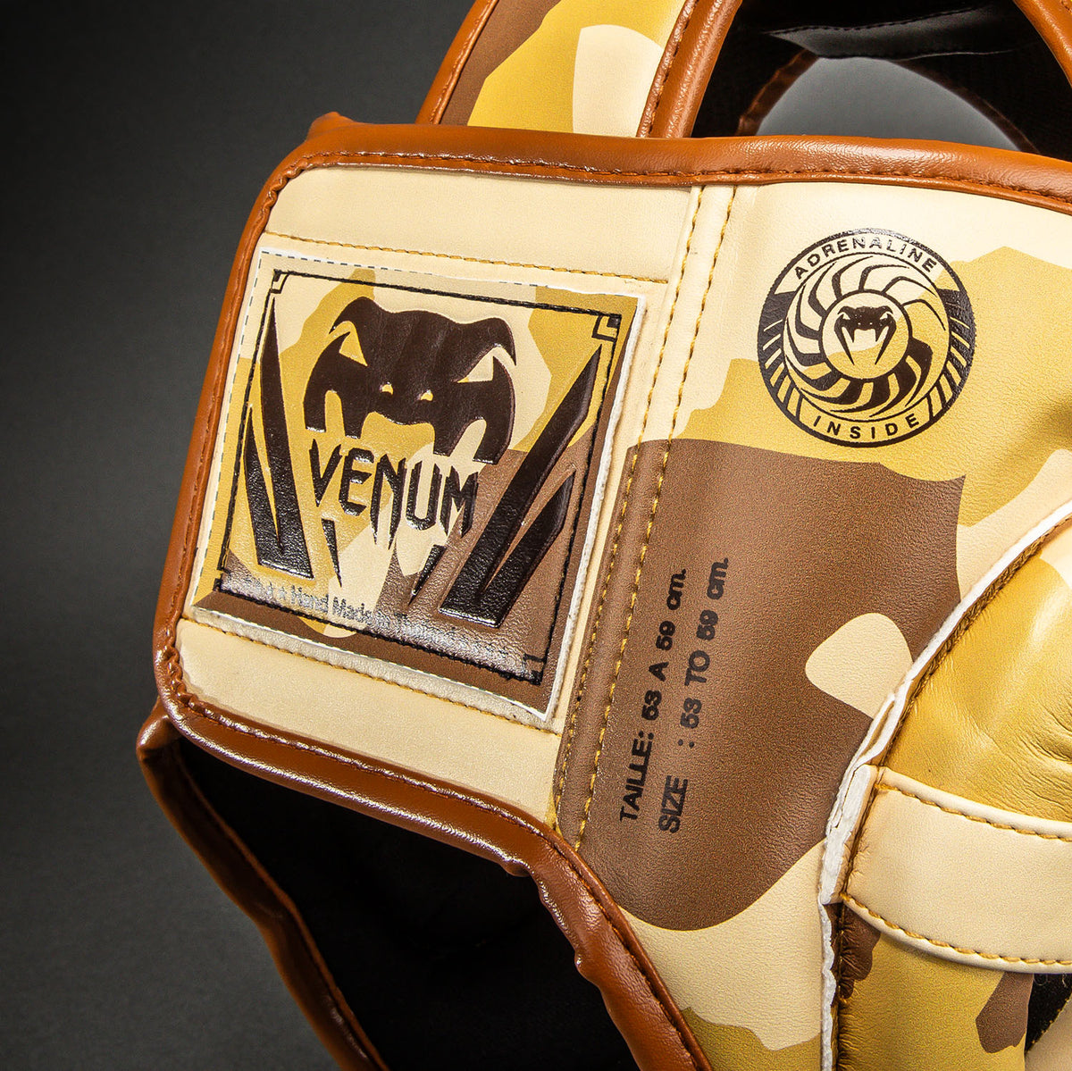 Venum Elite Camo Headgear - Light Beige/Brown