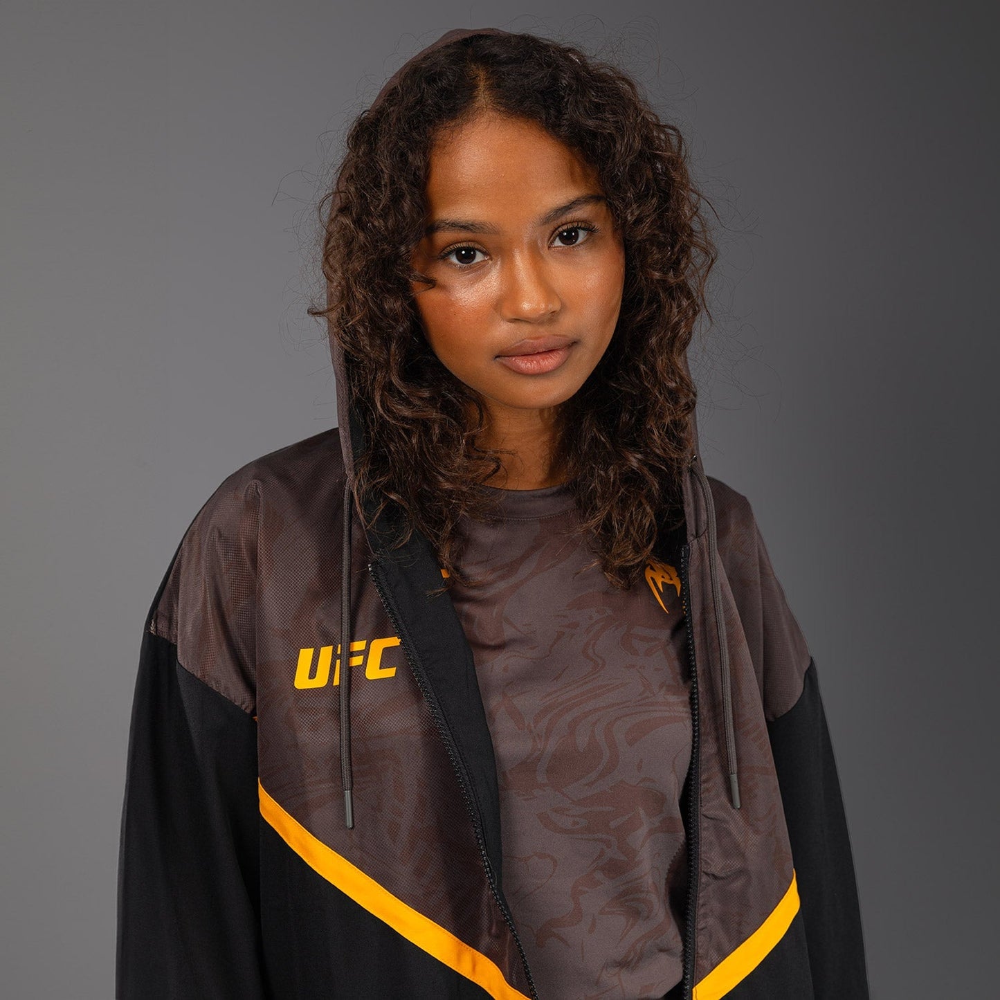 UFC Fusion by Venum Fight Week Women’s Zip Hoodie - Earthen Brown