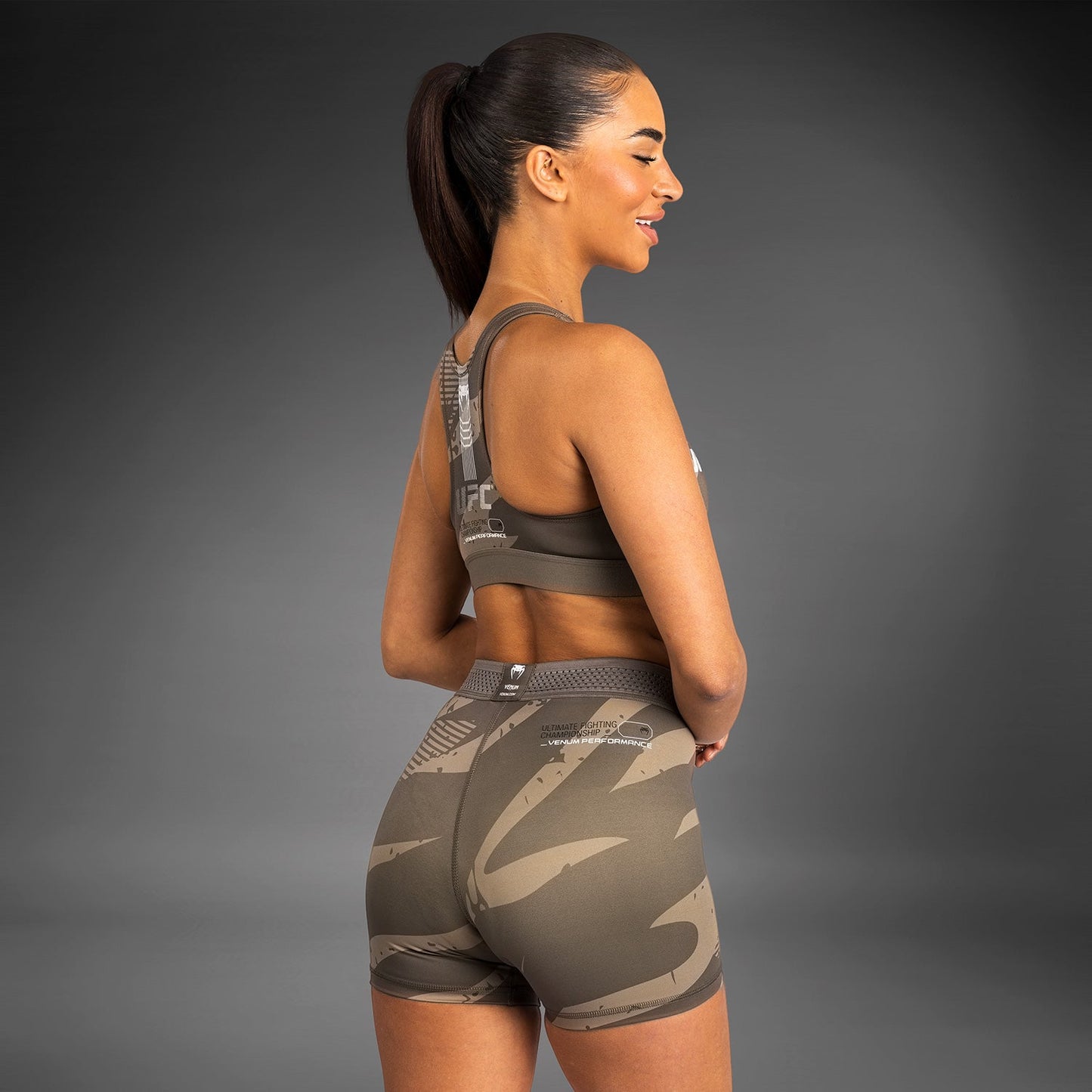 UFC Adrenaline by Venum Fight Week Women’s Vale Tudo Short - Desert Camo