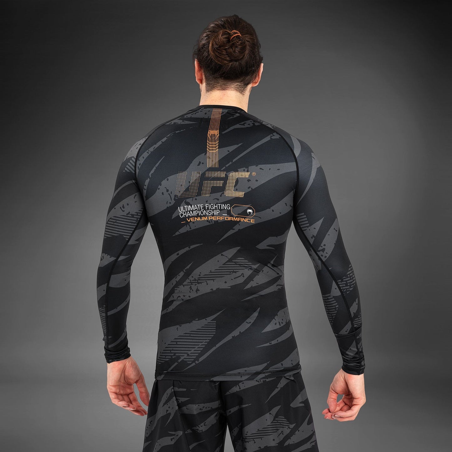 UFC Adrenaline by Venum Fight Week Performance Long Sleeve Rashguard - Urban Camo