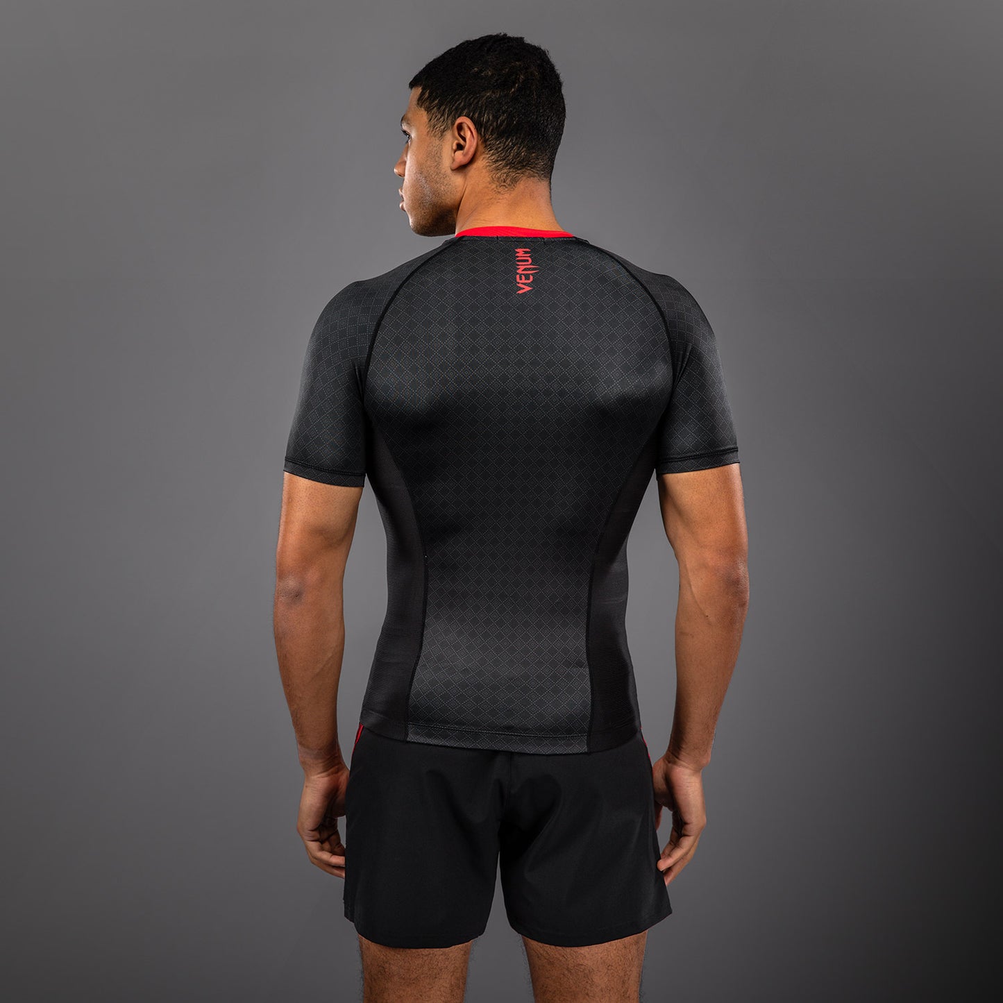 Venum x Roger Gracie Signature Short Sleeve Rashguard - Black/Red