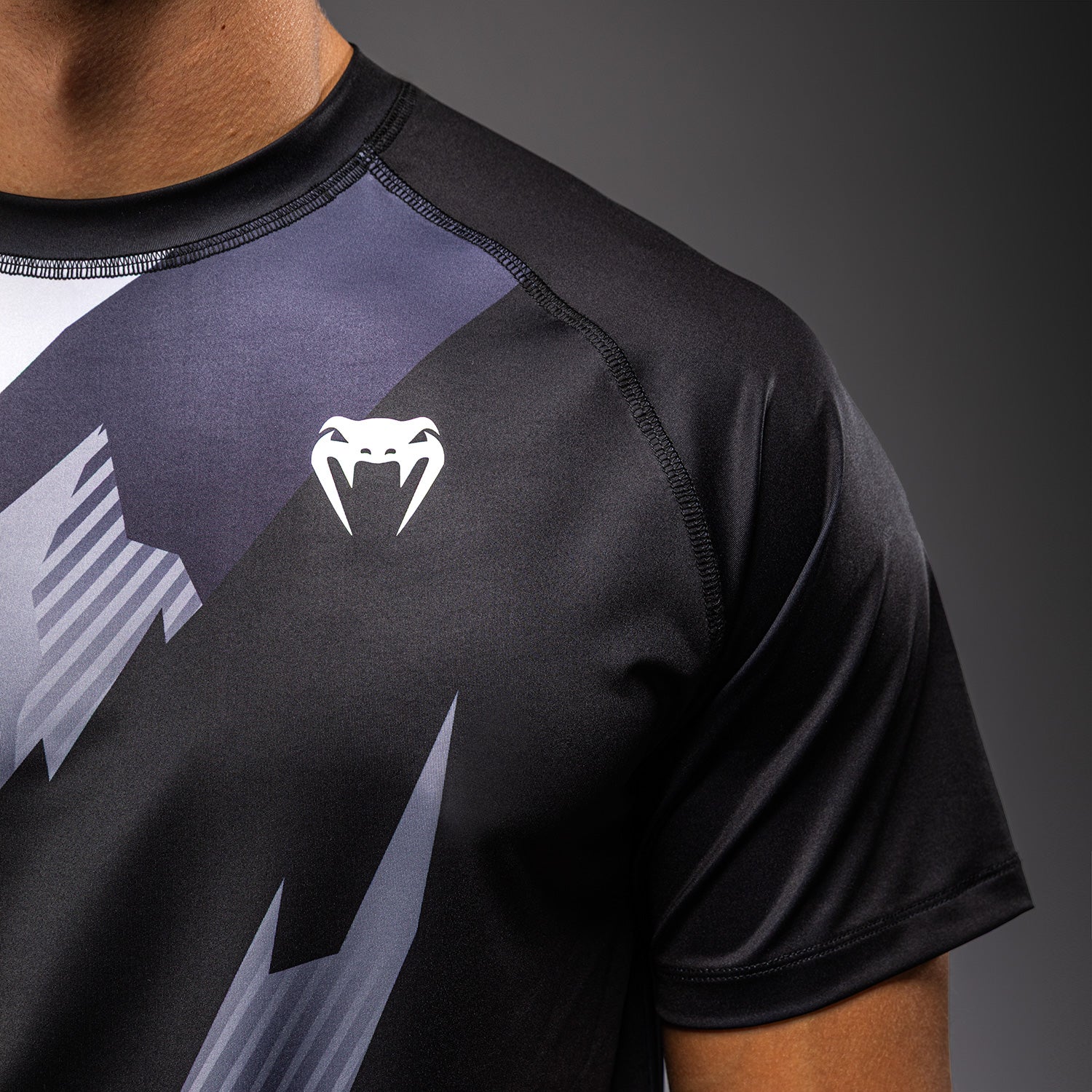 Venum No-Gi 6.0 Dry Tech T-Shirt - Black/White  product-type_Dry Tech T-Shirts Venum
