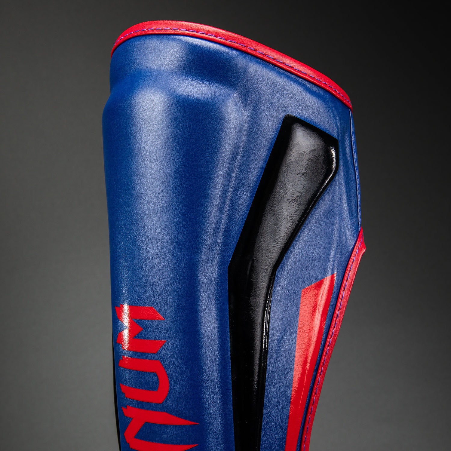 Venum Elite Shin Guards - Dark Blue/Red - Venum
