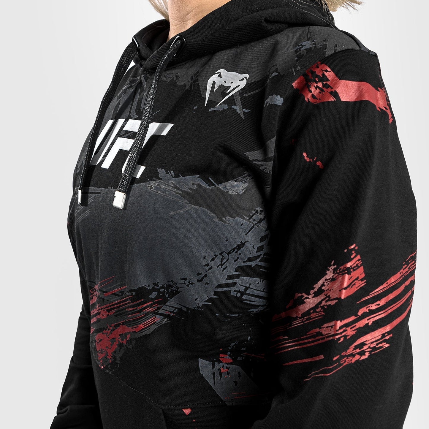 UFC Venum Authentic Fight Week 2.0 Women’s Pullover Hoodie - Black/Red