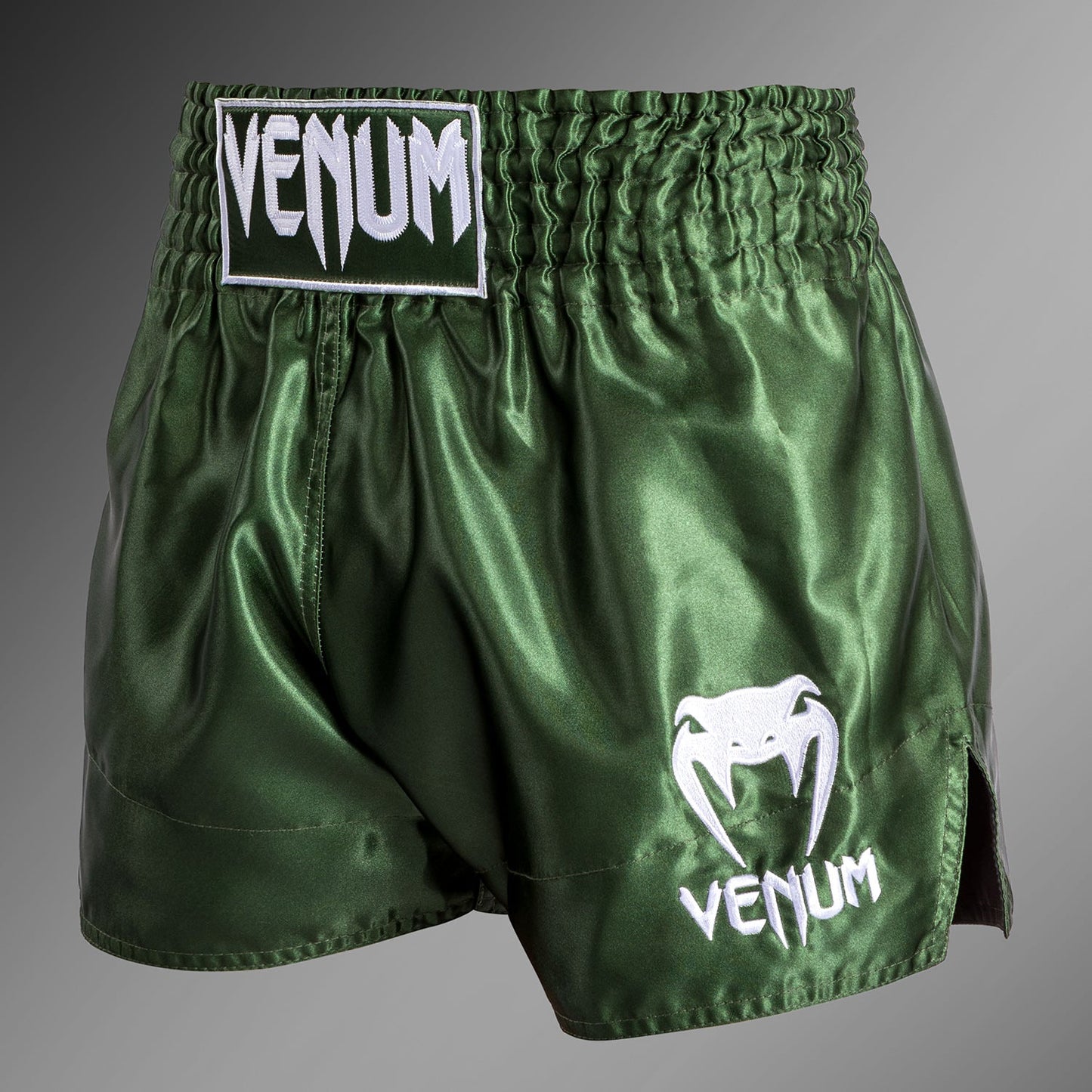 Venum Classic Muay Thaï Short Khaki/White