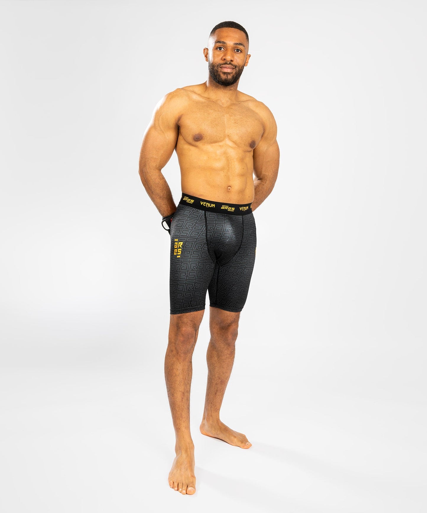 Venum x Ares Men’s Vale Tudo Shorts - Black/Gold