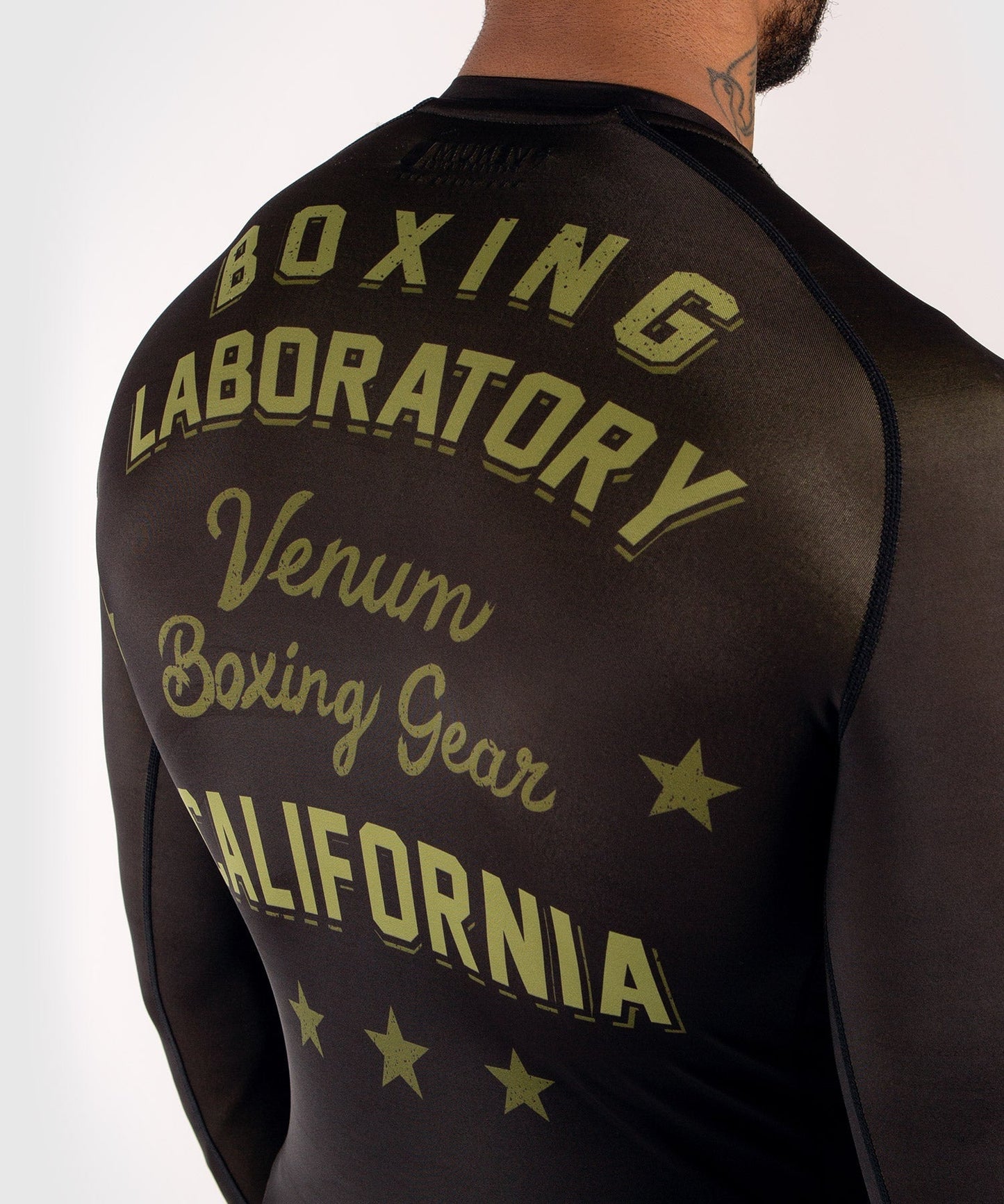 Venum Boxing Lab Rashguard - Long sleeves - Black/Green