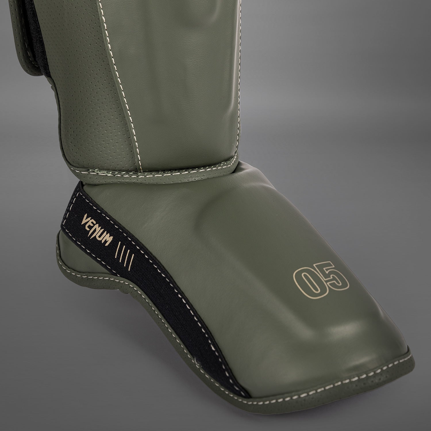 Venum Impact Evo Shin Guards - Military Green - Venum