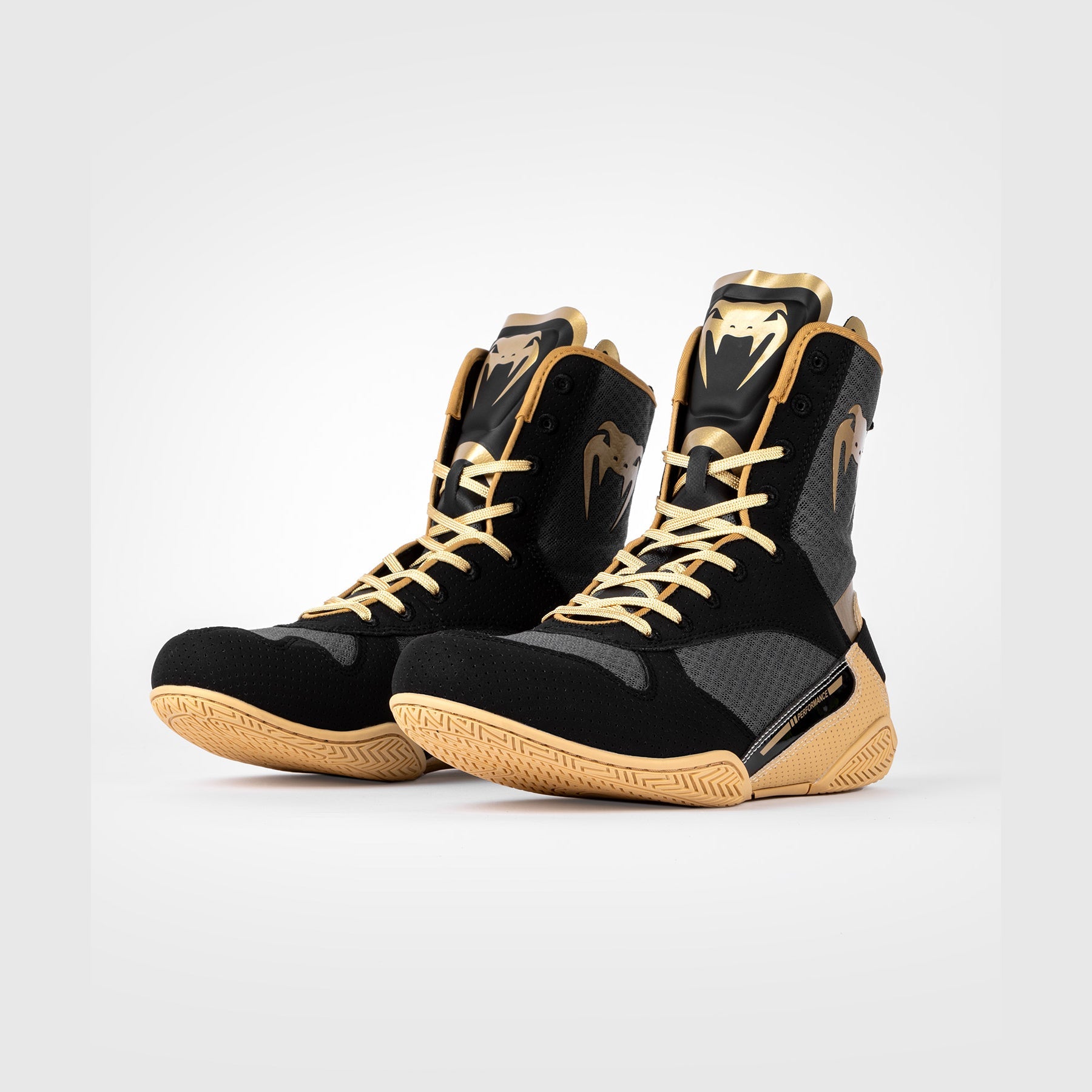 Venum Elite Boxing Shoes Black/Beige Venum - Main Image
