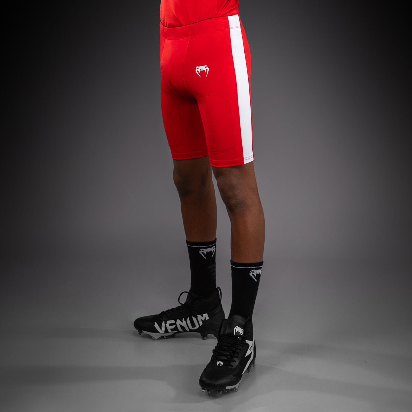 Venum Elite Kids Football Compression Shorts - Red