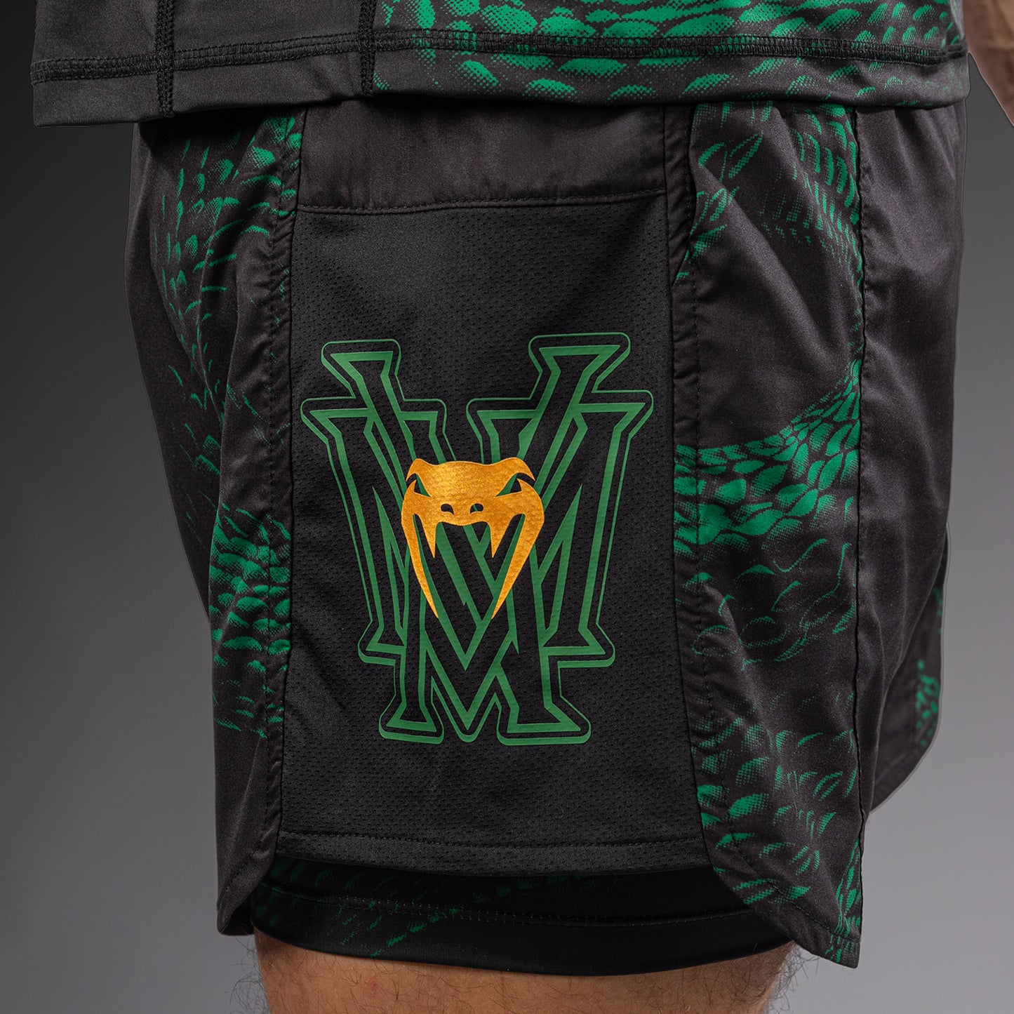Venum Matupa Training Shorts - Black/Green/Gold