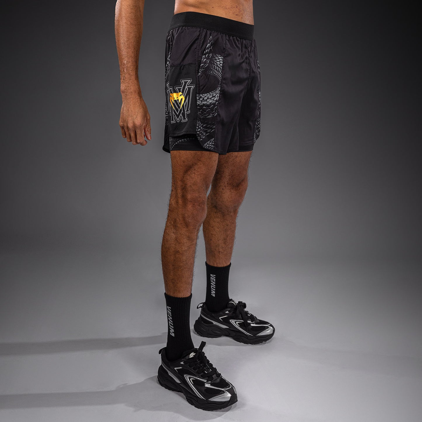 Venum Matupa Training Shorts - Black/Grey/Gold