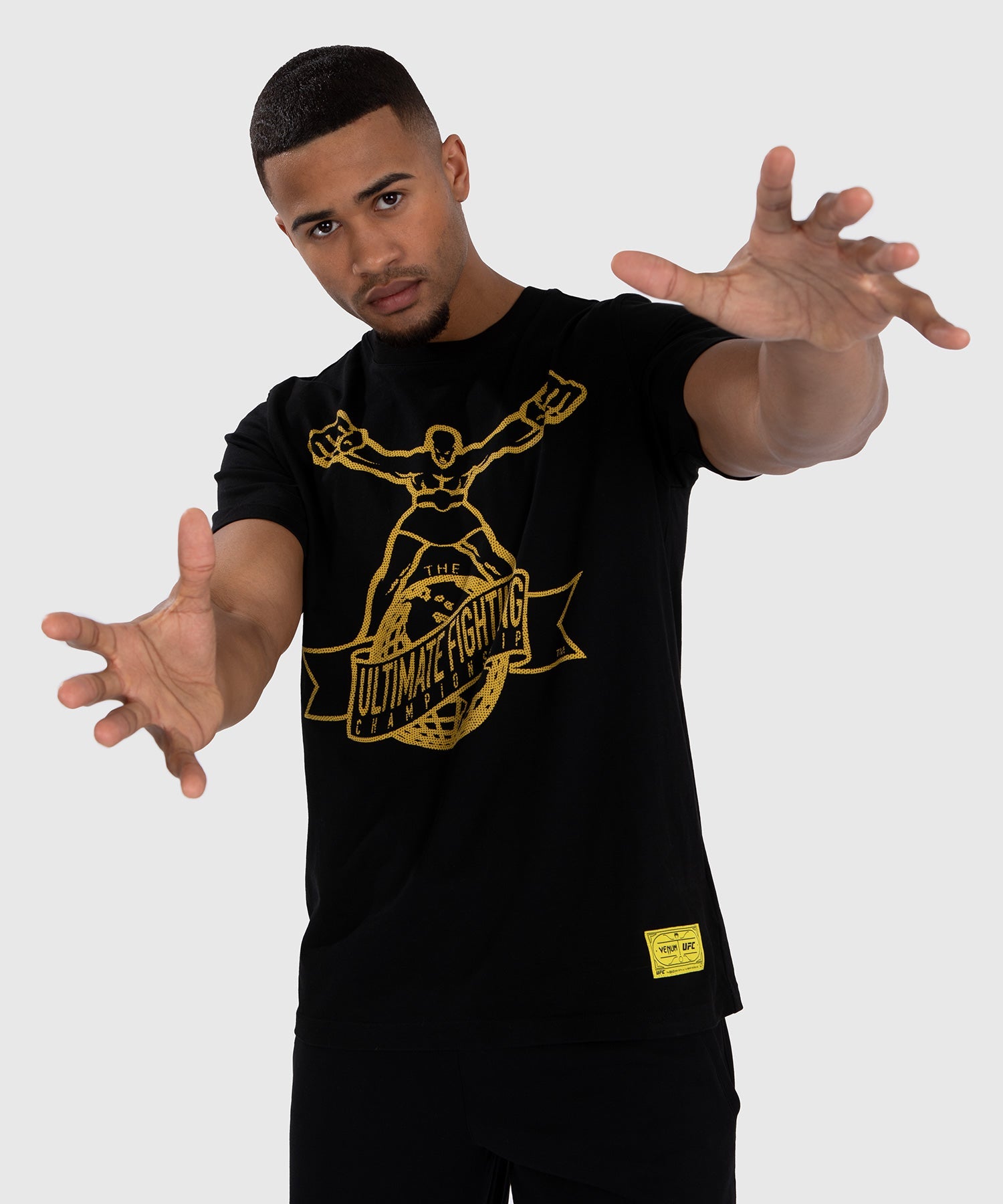 UFC by Venum Ulti-Man T-Shirt - Black/Yellow - Venum
