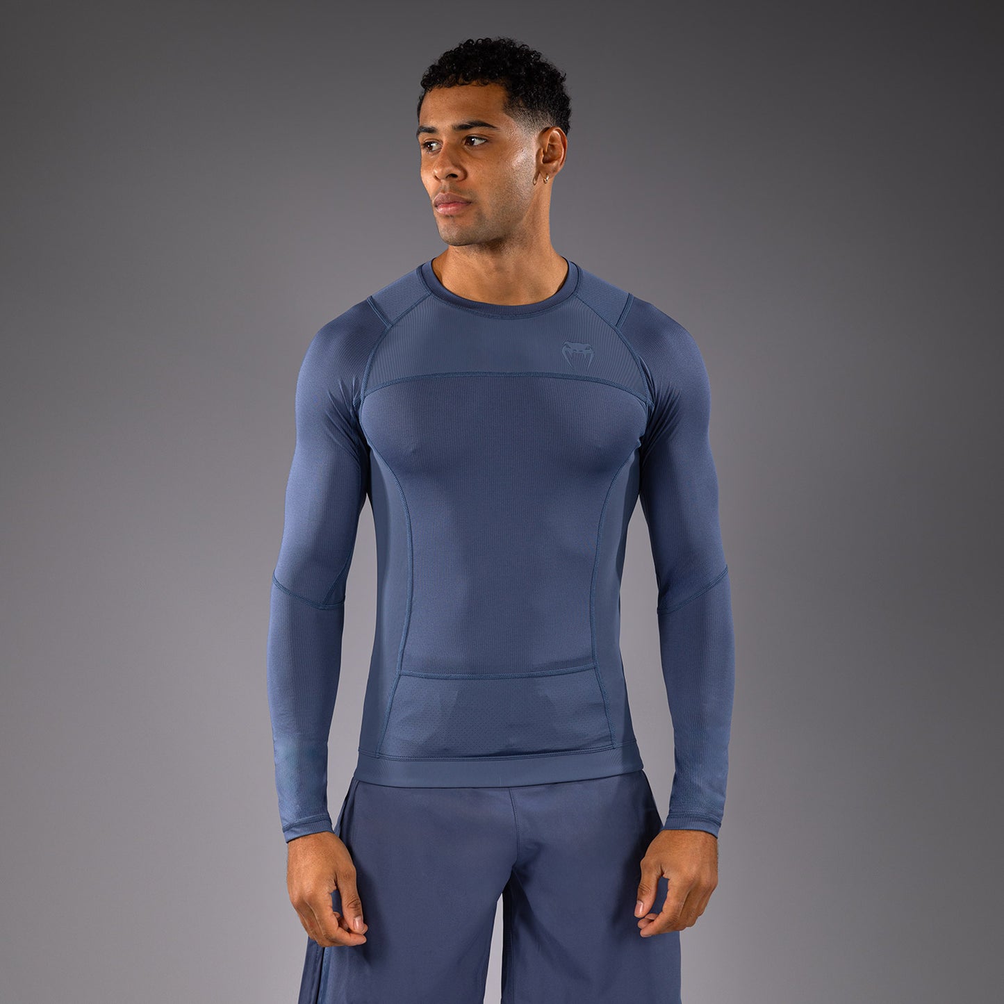 Venum G-Fit Air Men's Long Sleeve Rashguard - Foggy Blue