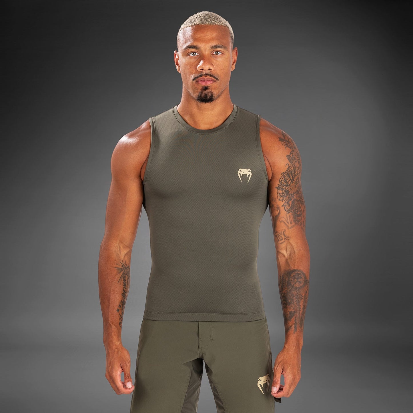 Venum Contender Men’s Sleeveless Rashguard - Khaki