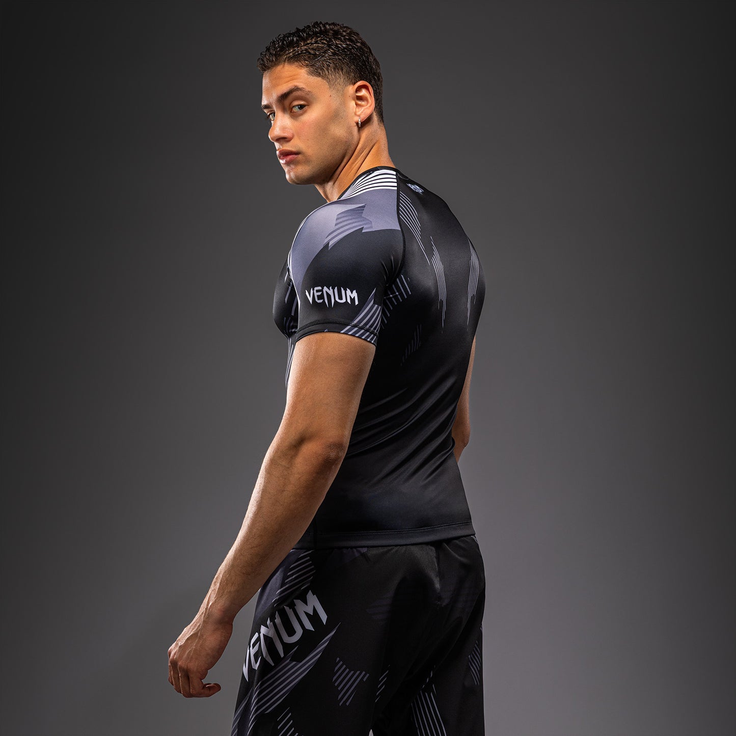 Venum No-Gi 6.0 Short Sleeve Rashguard - Black/White  product-type_Compression T-Shirts Venum